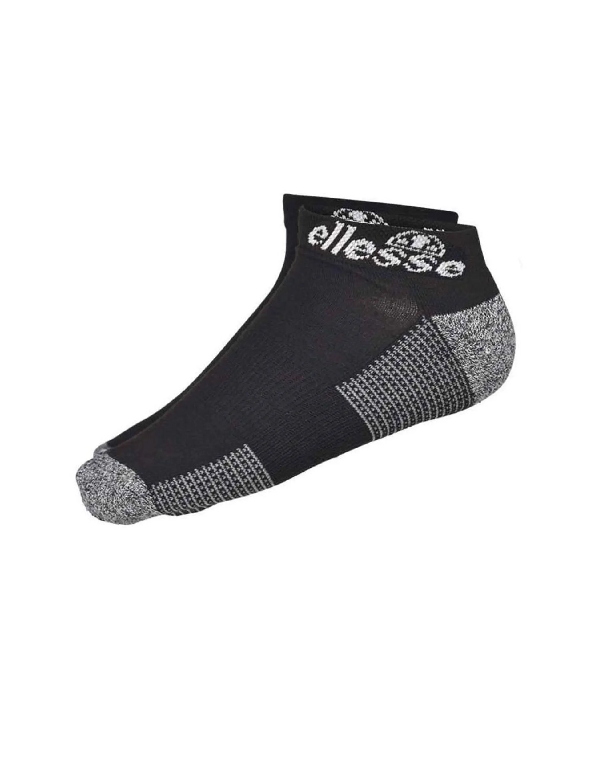 ellesse Trainer Liner Logo Printed Socks Mens Black
