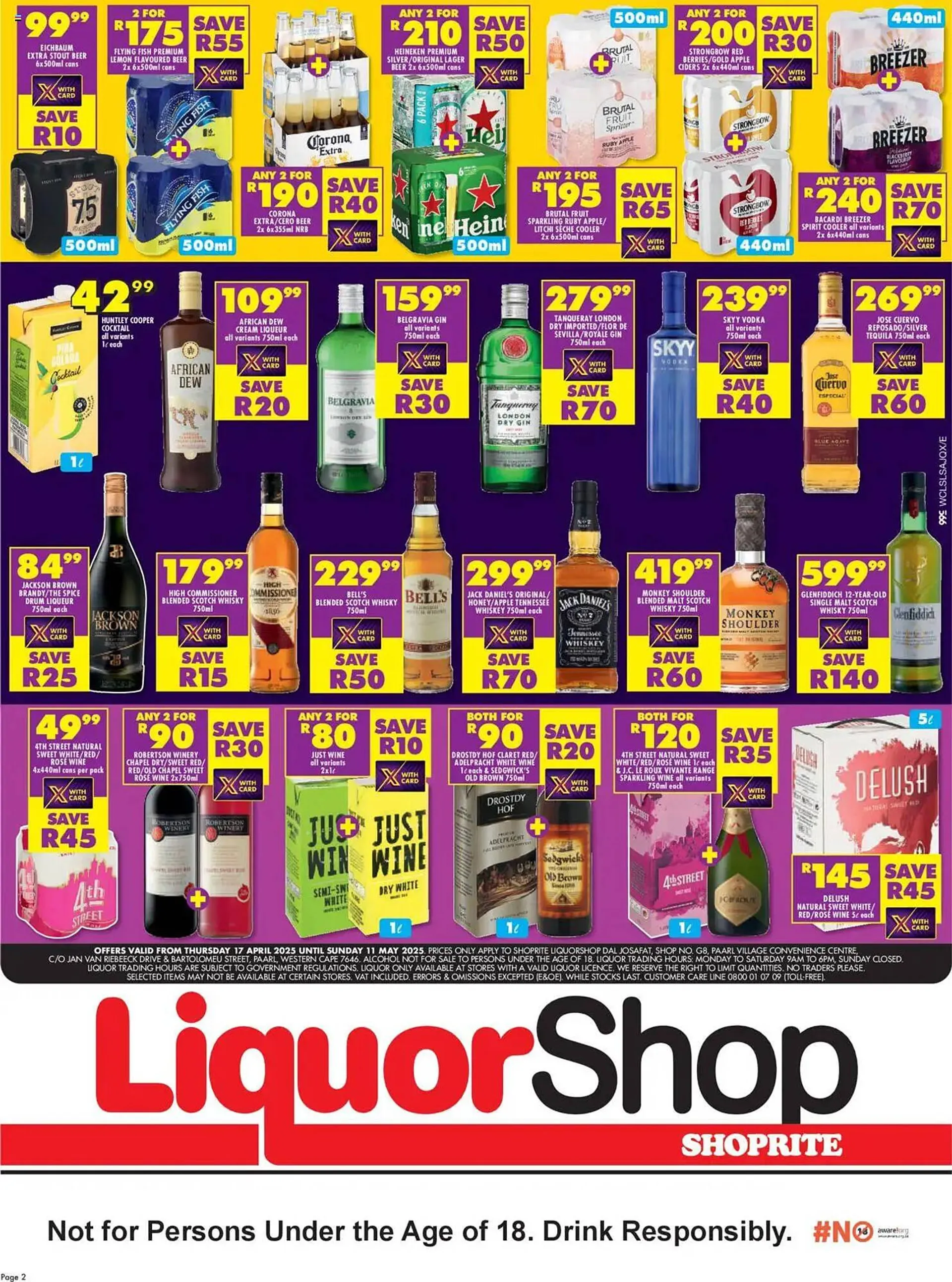 Shoprite catalogue from 17 April to 11 May 2025 - Catalogue Page 1
