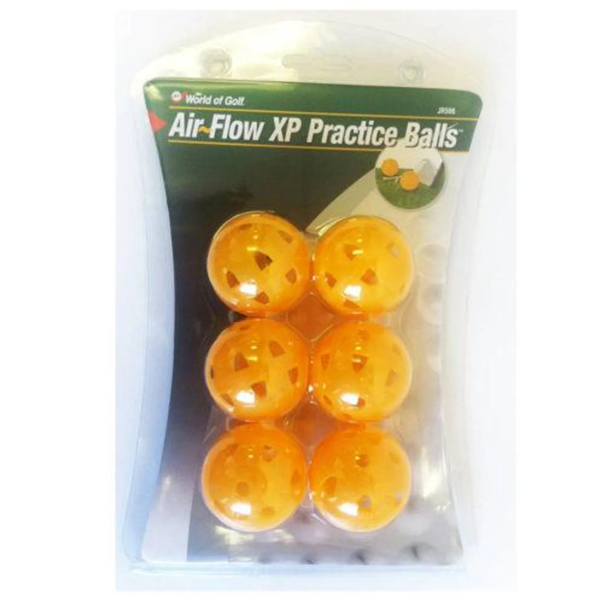 World Of Golf Air Flow XP Practice Balls Yellow (JR566)