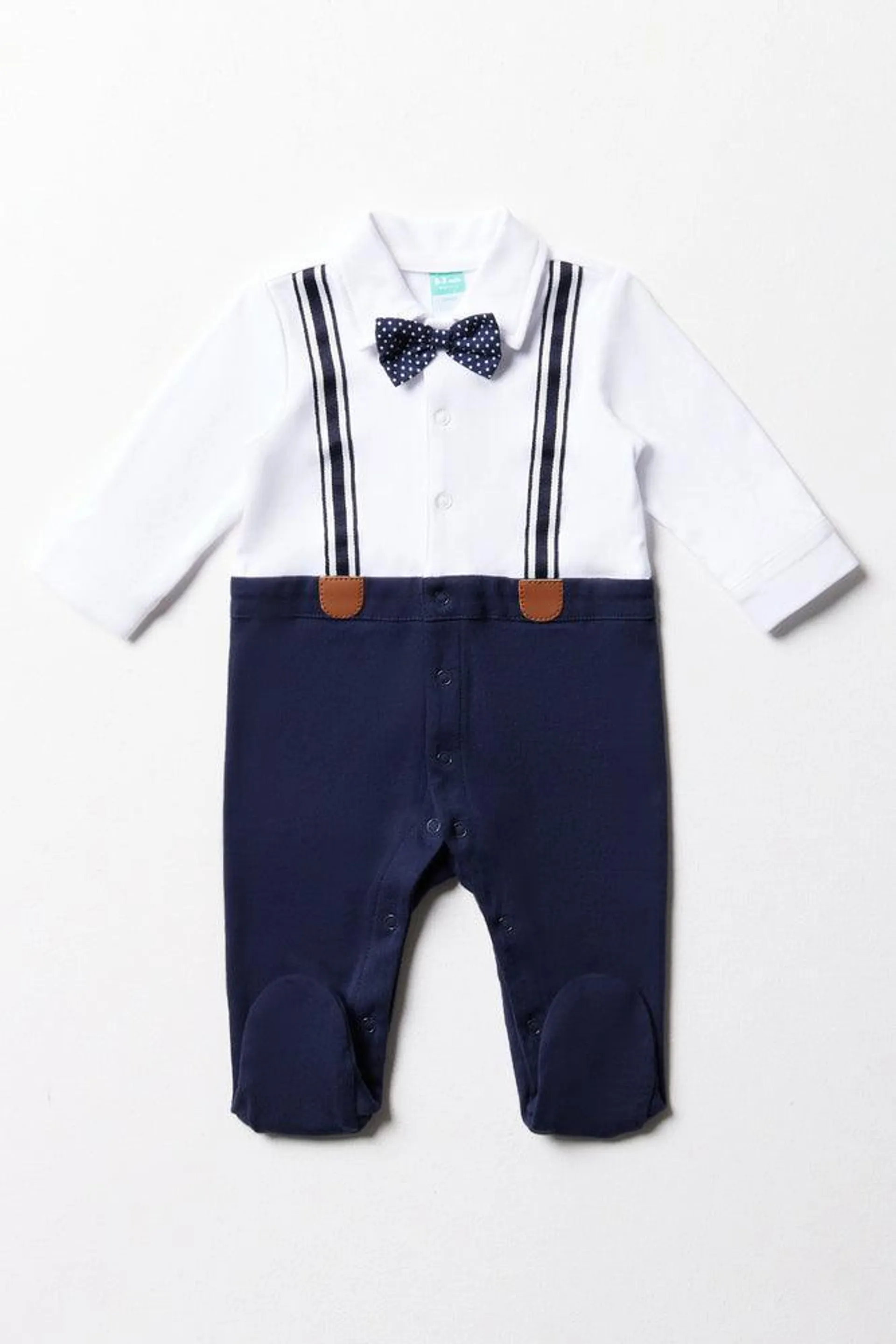 Occasion Babygrow With Braces Blue