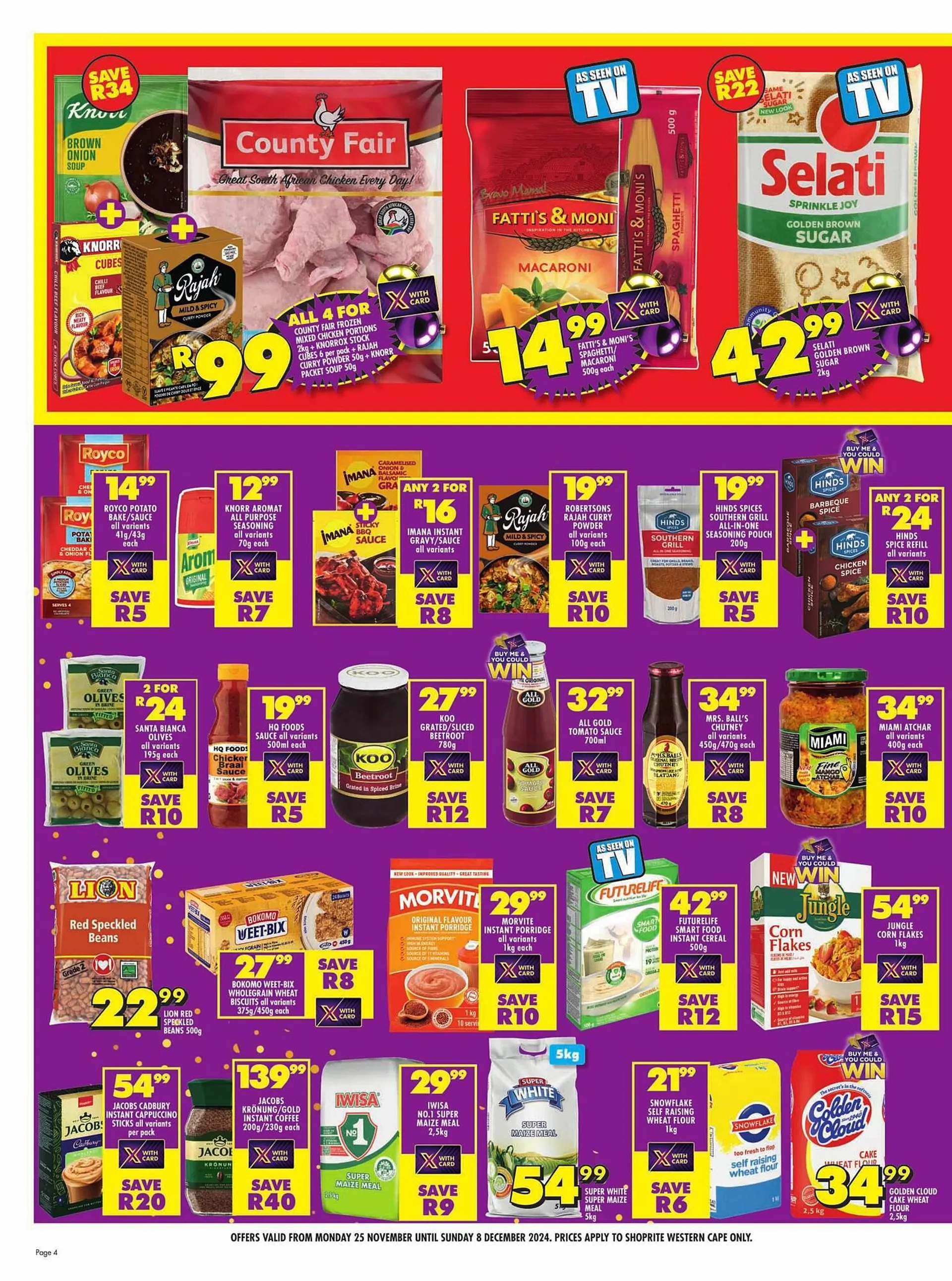 Shoprite catalogue from 25 November to 8 December 2024 - Catalogue Page 4