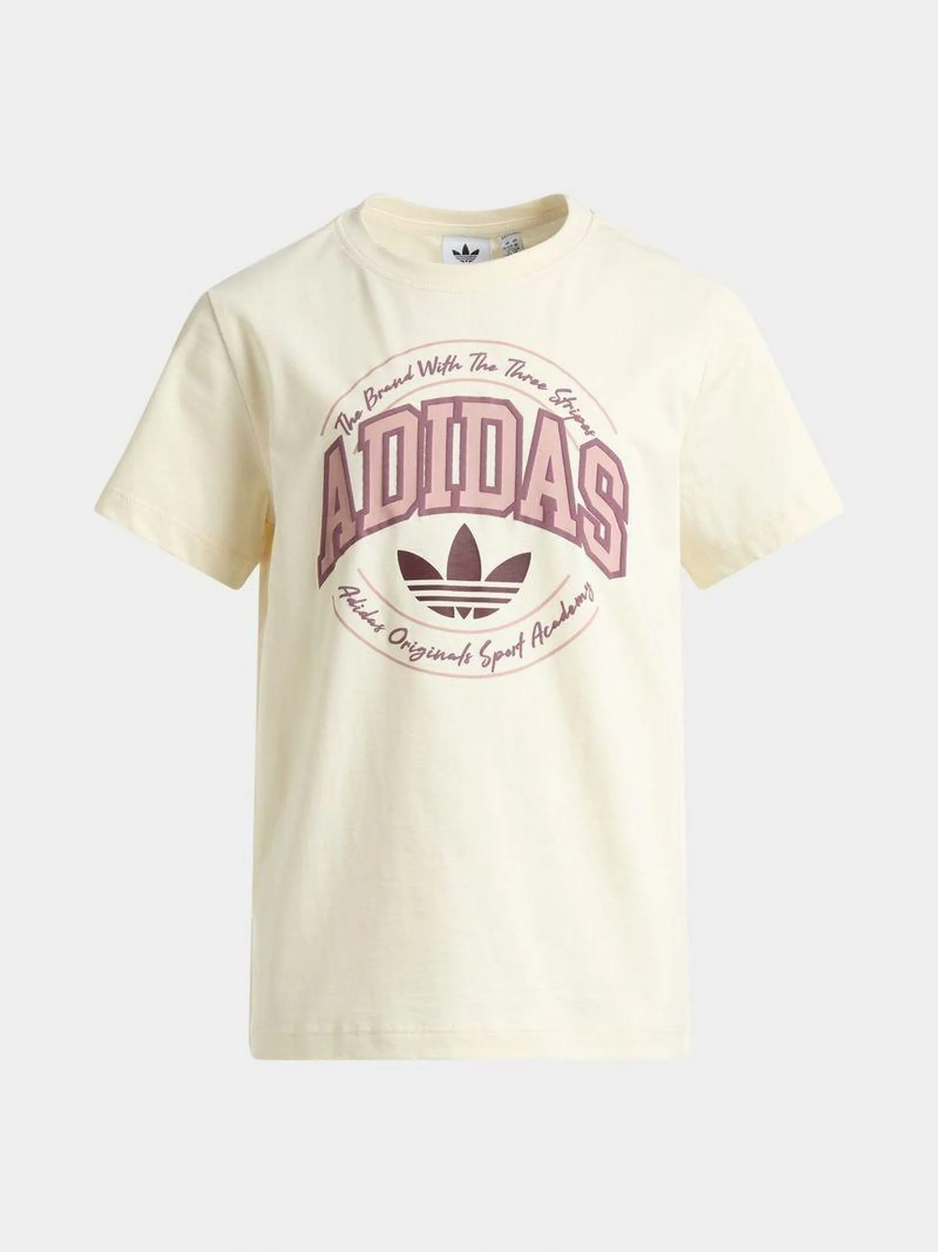 adidas Originals Girls Youth Varsity Ecru T-shirt