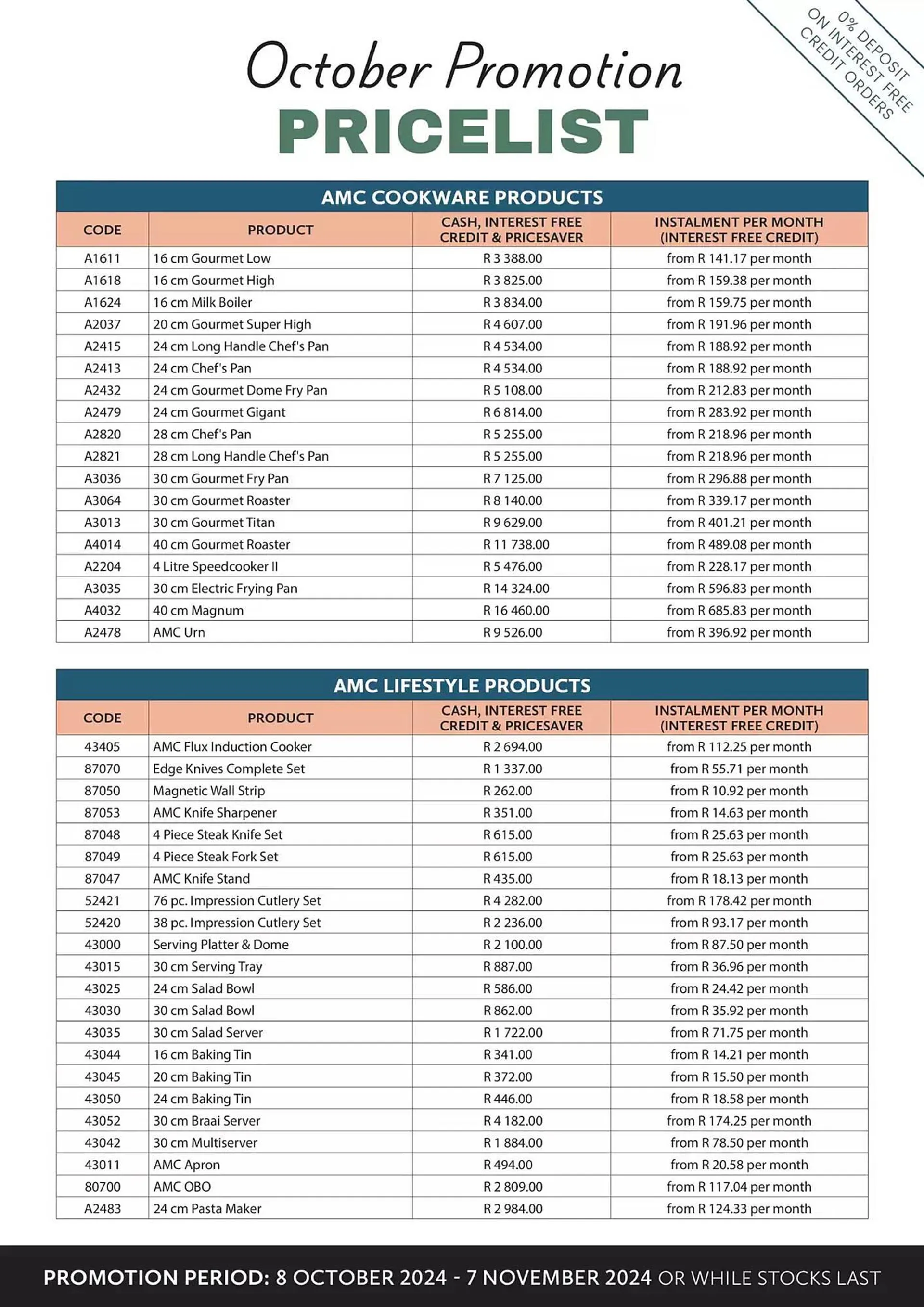 AMC Cookware catalogue from 9 October to 7 November 2024 - Catalogue Page 6