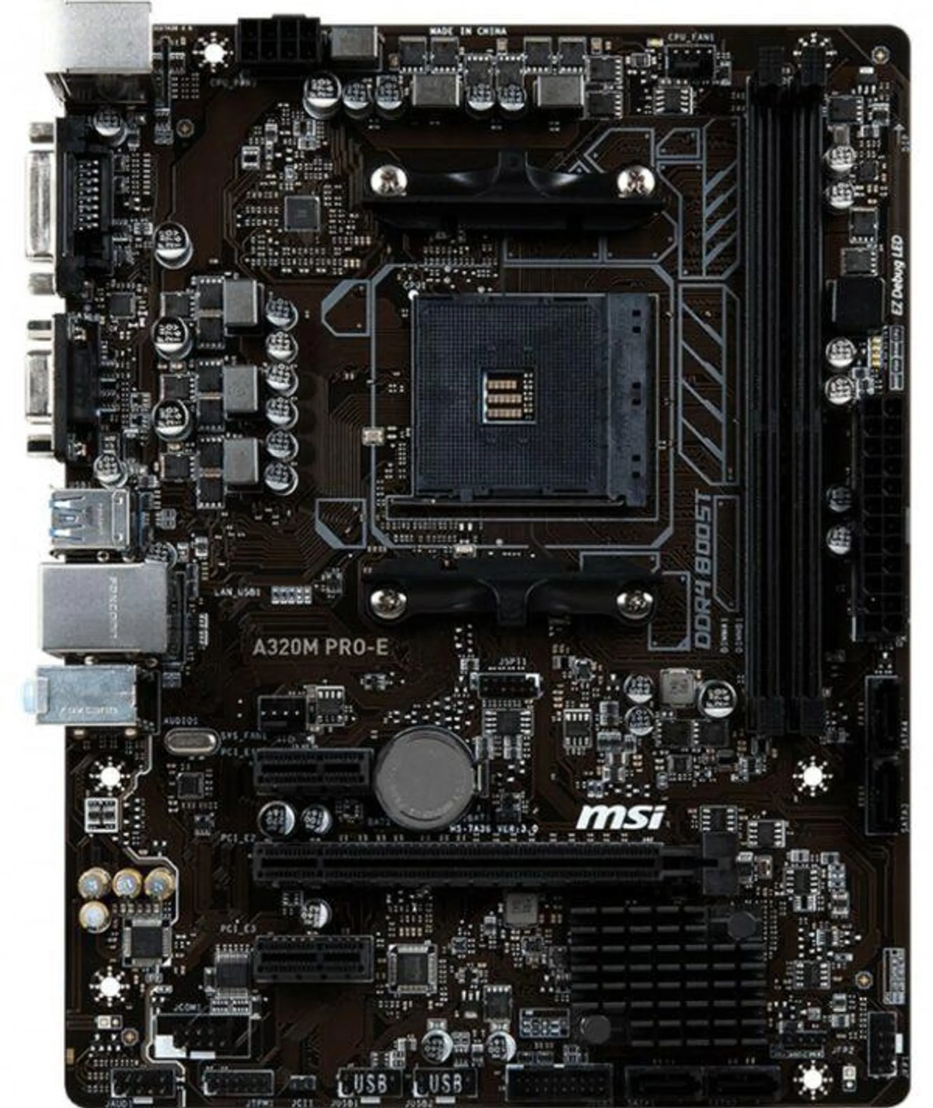 MSI A320M PRO-E AM4 DDR4 MOTHERBOARD