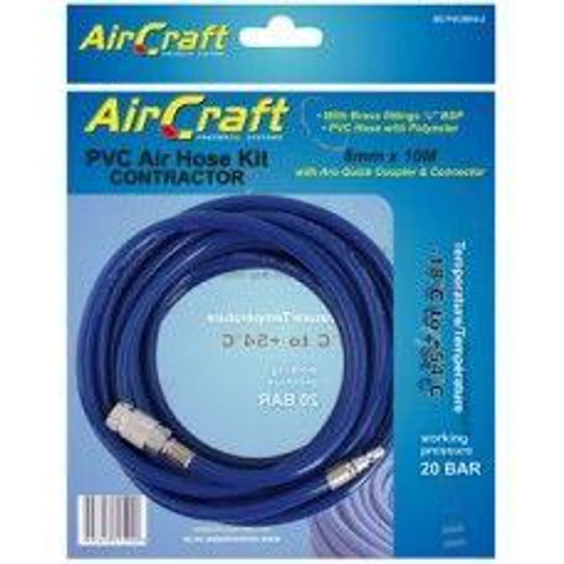 Airline Pvc Hose 8mm x 10m With Aro Quick Coupler & Connector Aircra