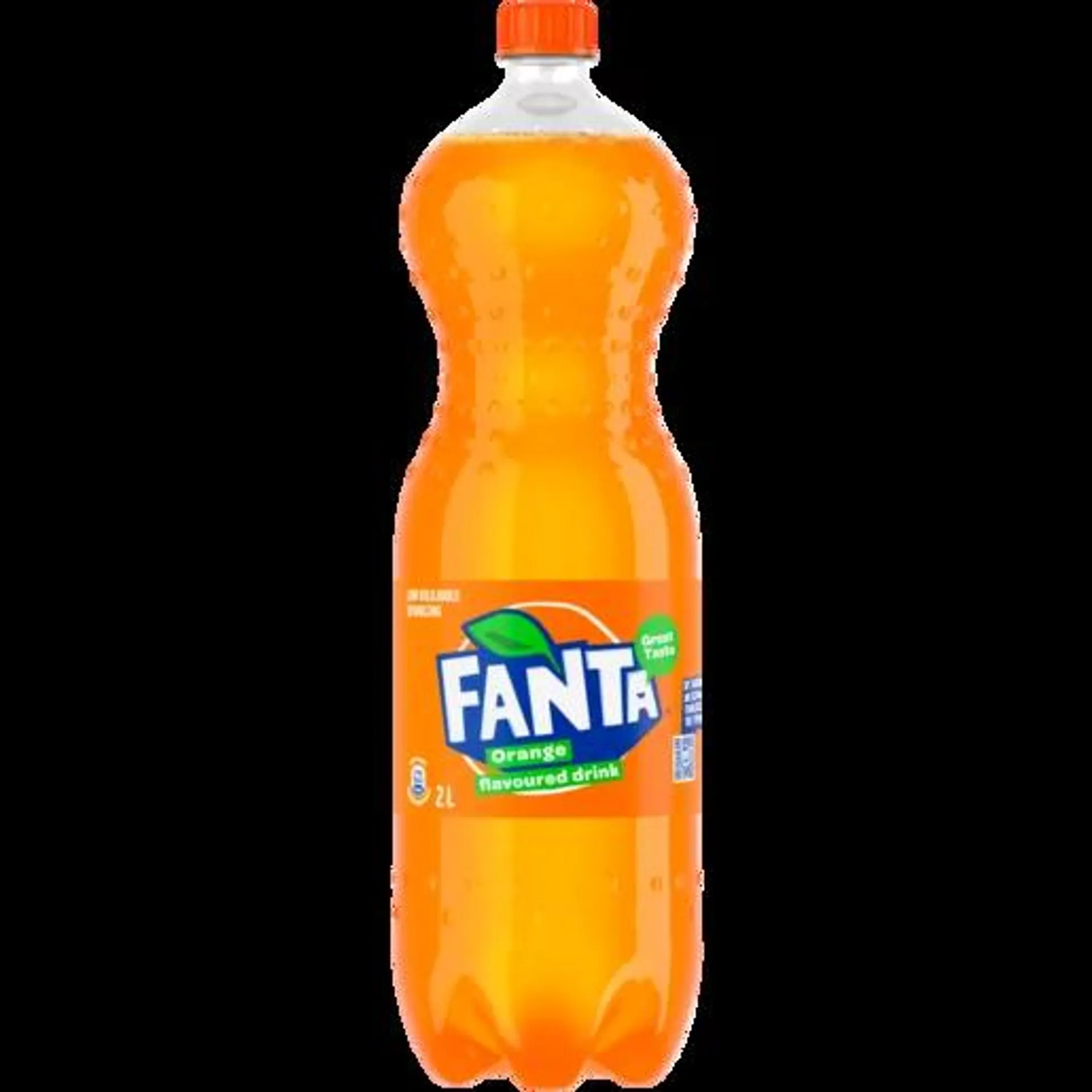 Fanta Orange Flavoured Sparkling Soft Drink Bottle 2L
