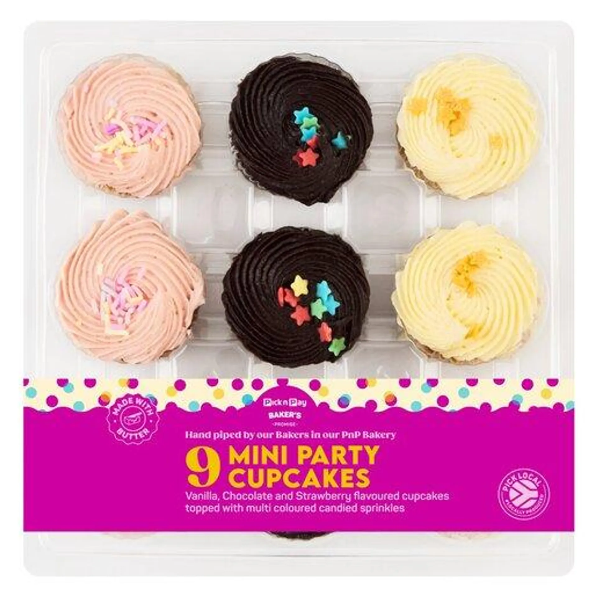 PnP Party Cupcakes 9 Pack