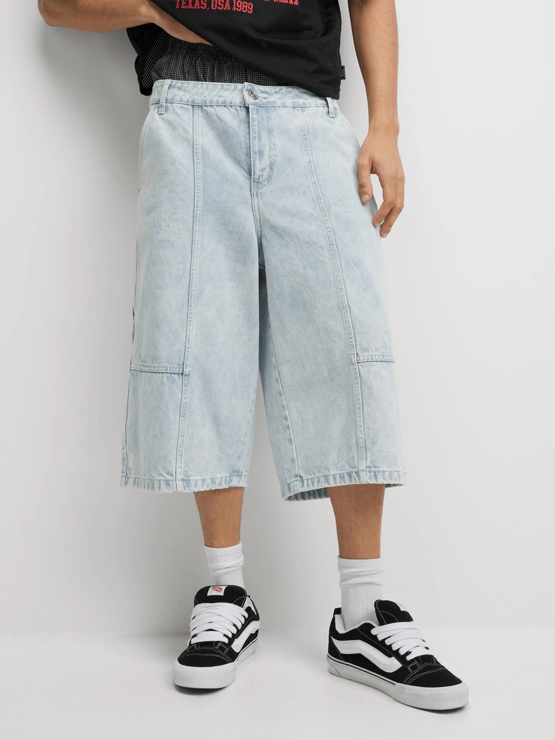 The FIX Men's Light Wash Carpenter Denim Shorts