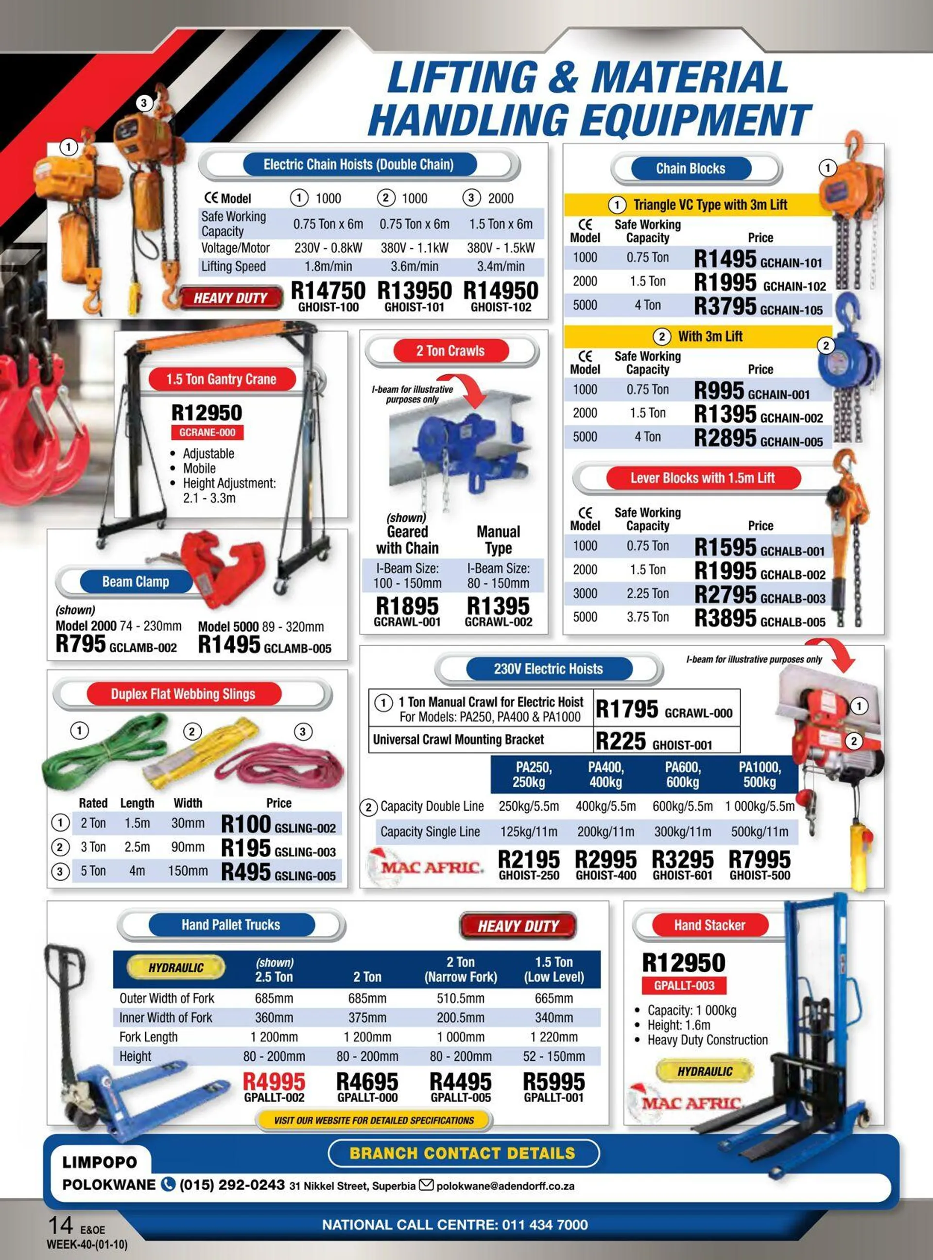 Adendorff Machinery Mart Current catalogue from 3 October to 17 October 2024 - Catalogue Page 16