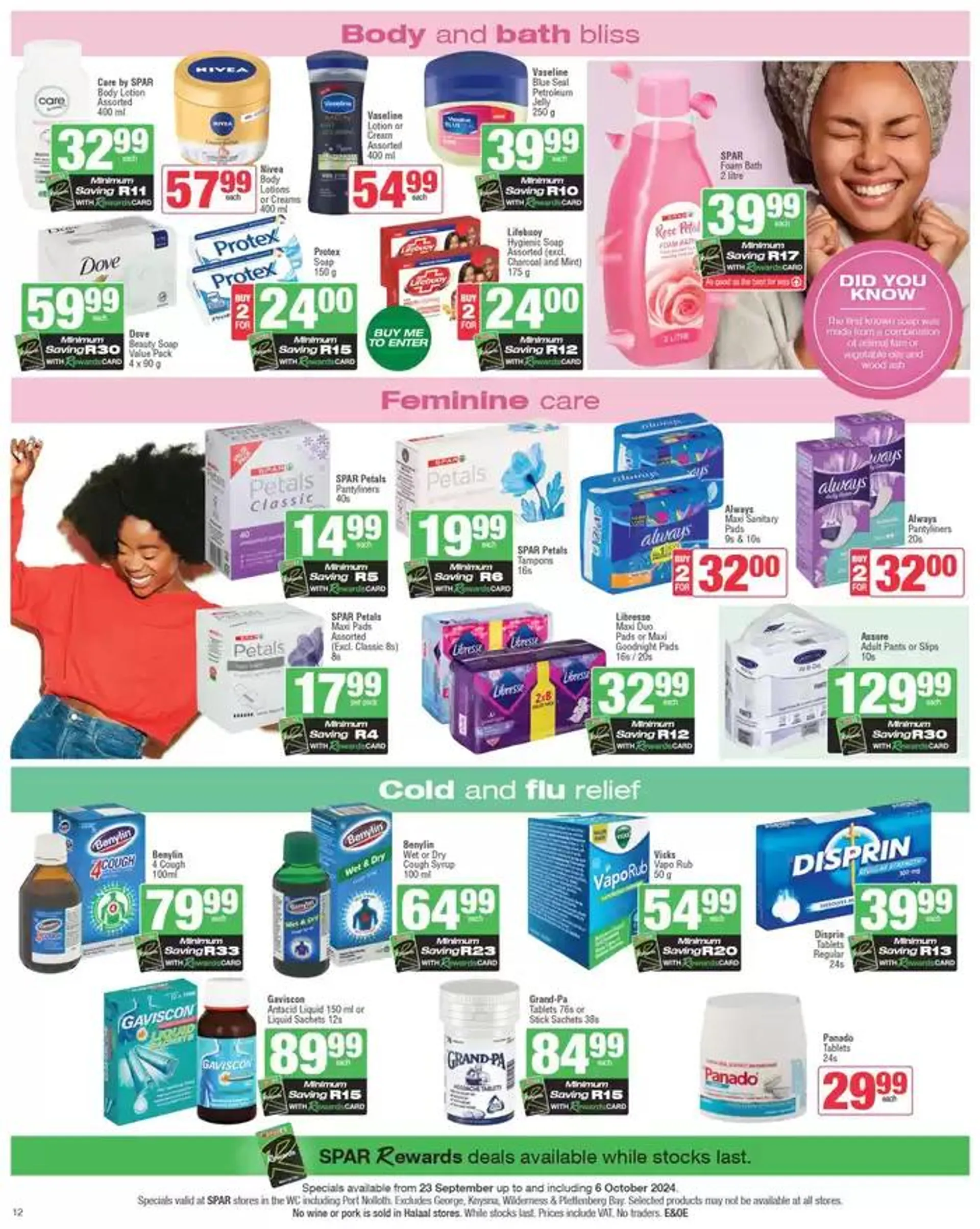 Specials Spar from 23 September to 6 October 2024 - Catalogue Page 12