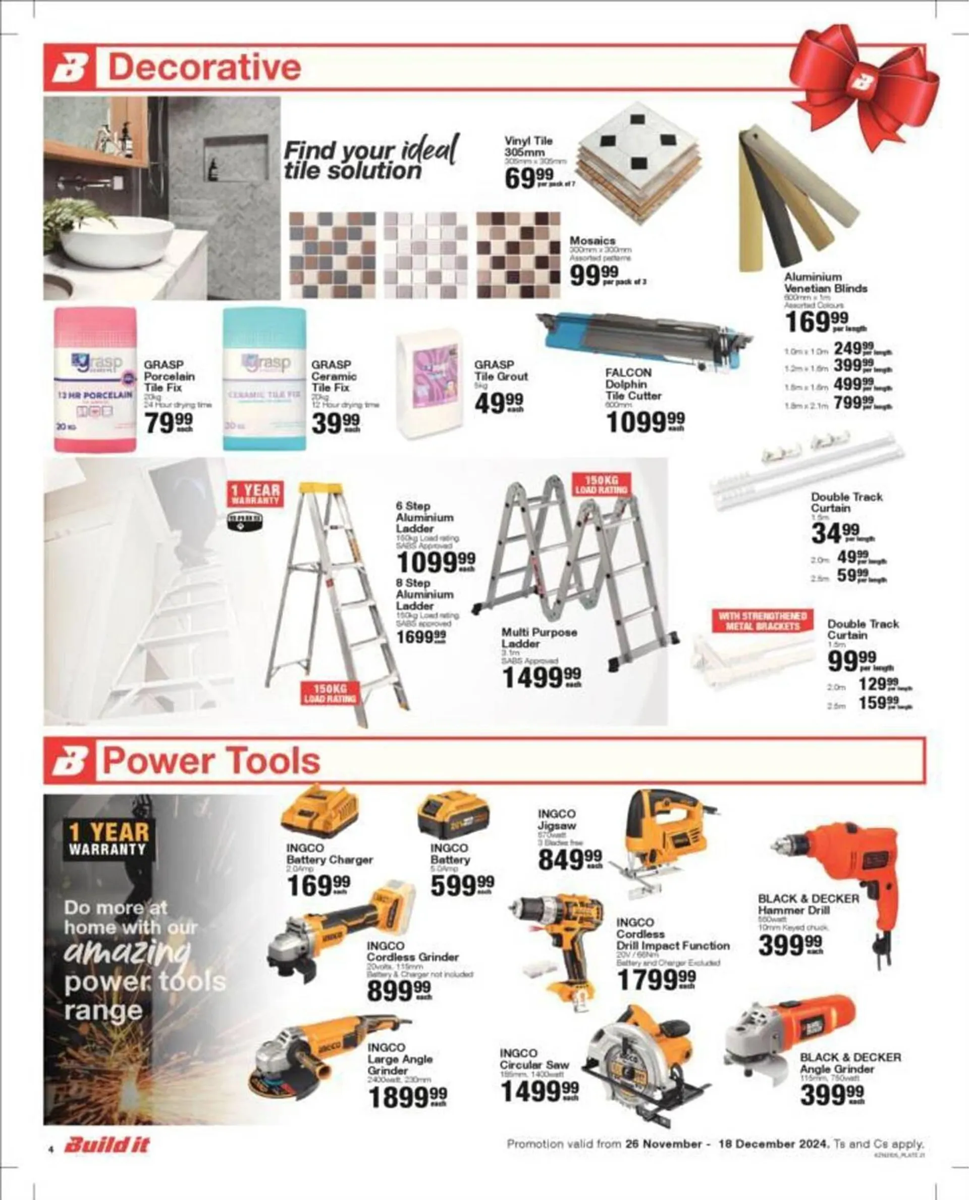 Build It catalogue from 27 November to 18 December 2024 - Catalogue Page 4