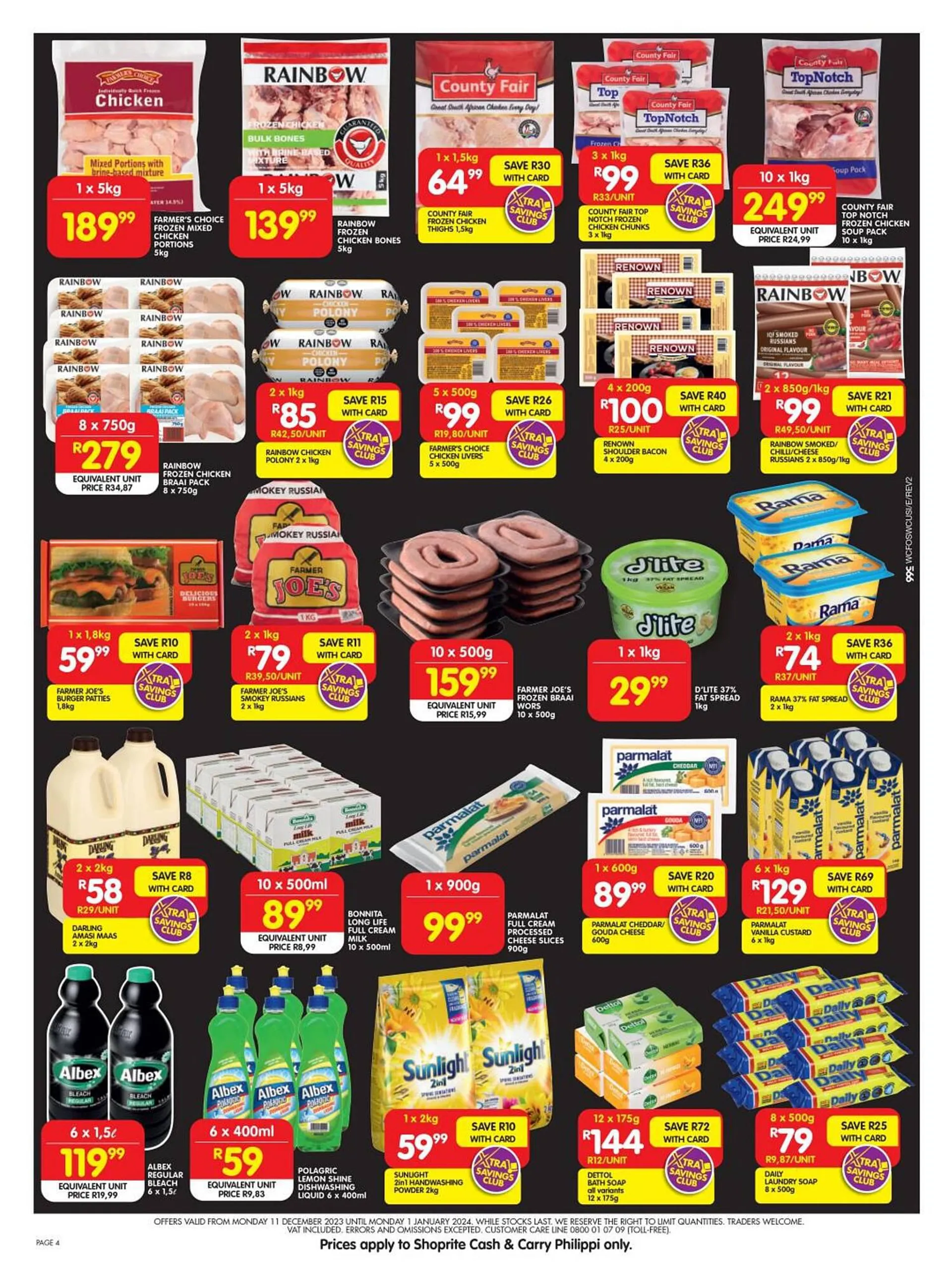 Shoprite catalogue from 28 December to 1 January 2024 - Catalogue Page 3