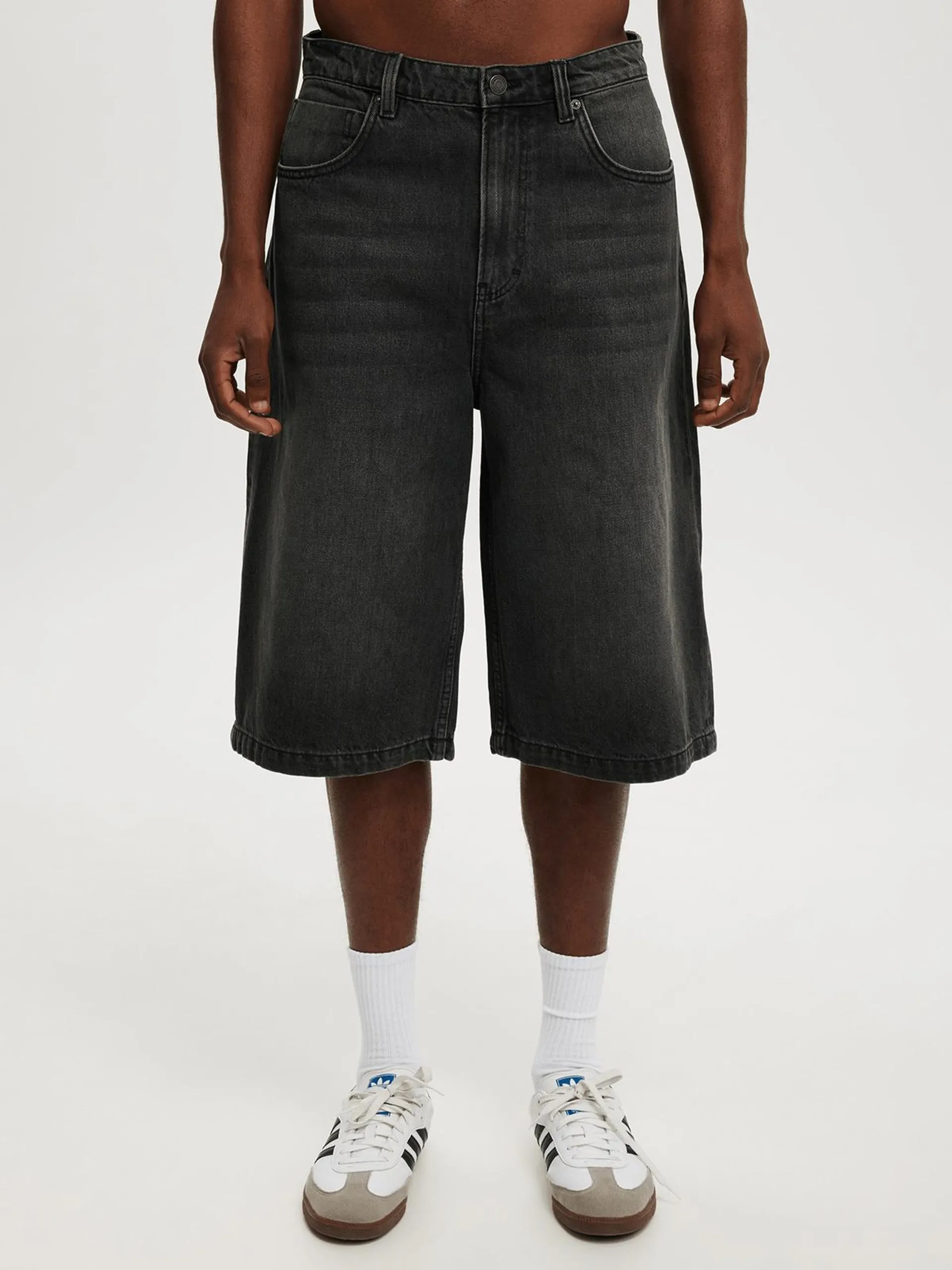 Men's Cotton On Black Super Baggy Jorts