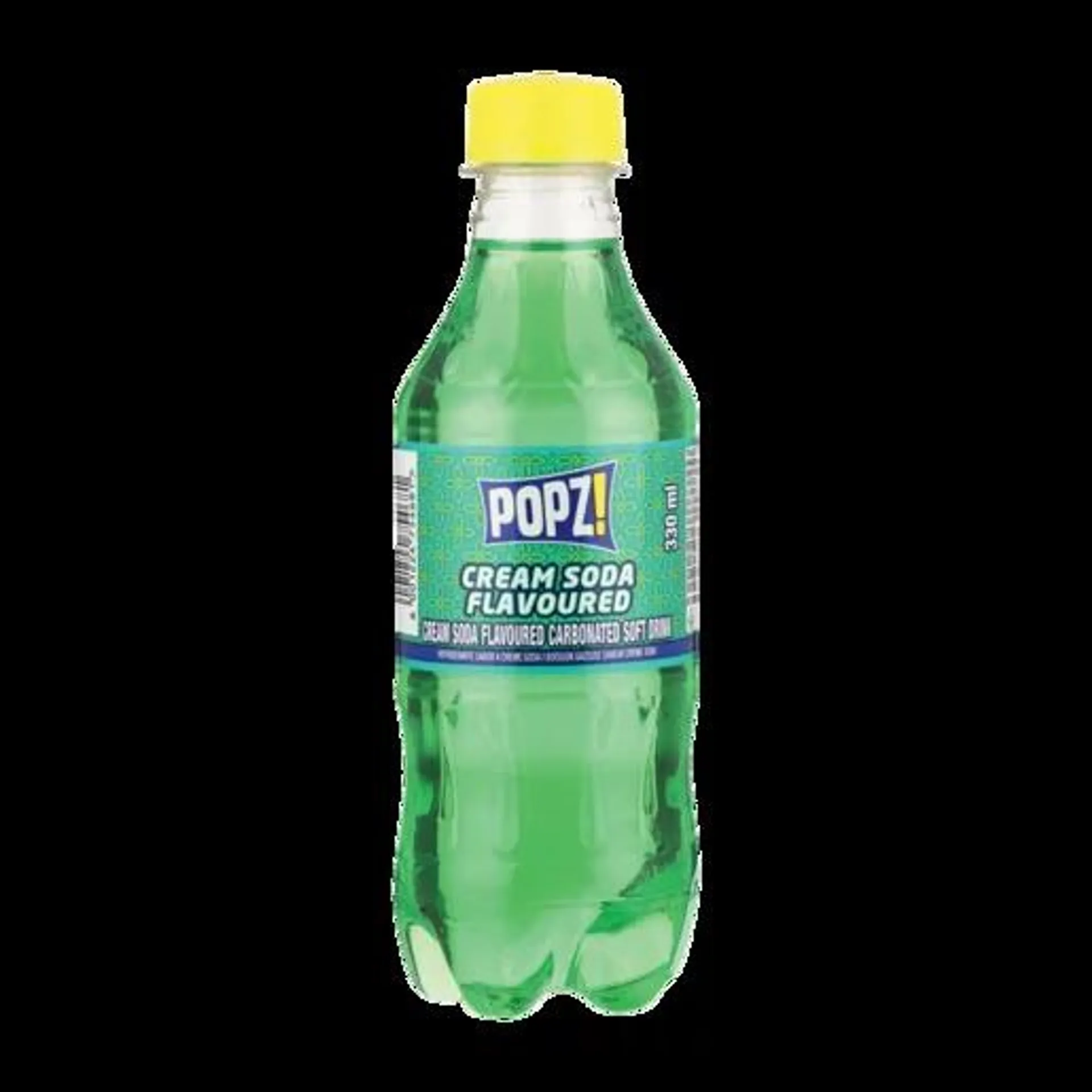 Popz! Cream Soda Flavoured Soft Drink 330ml