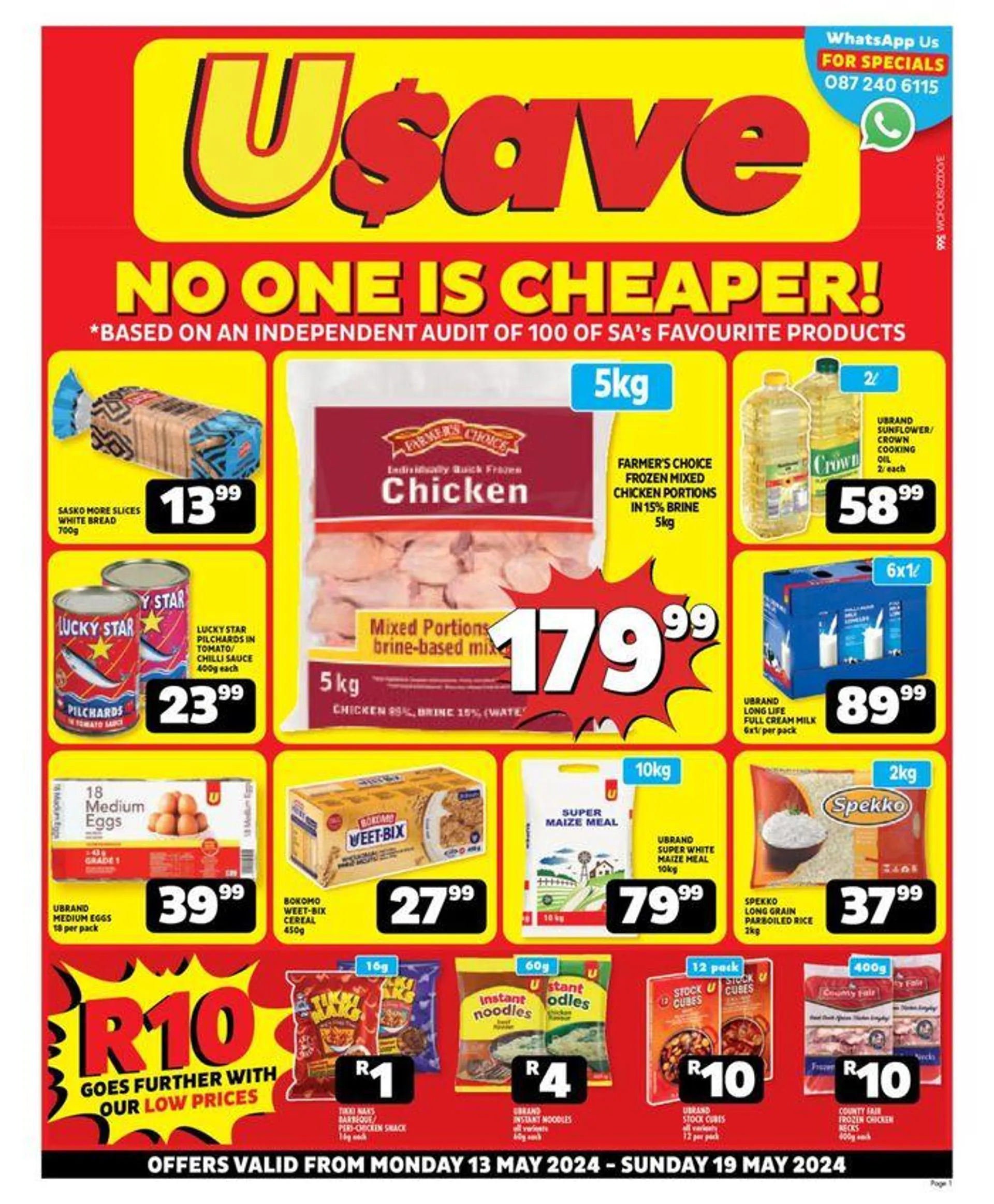 Usave Mid Month Leaflet Western Cape 13 - 19 May 2024 - 1