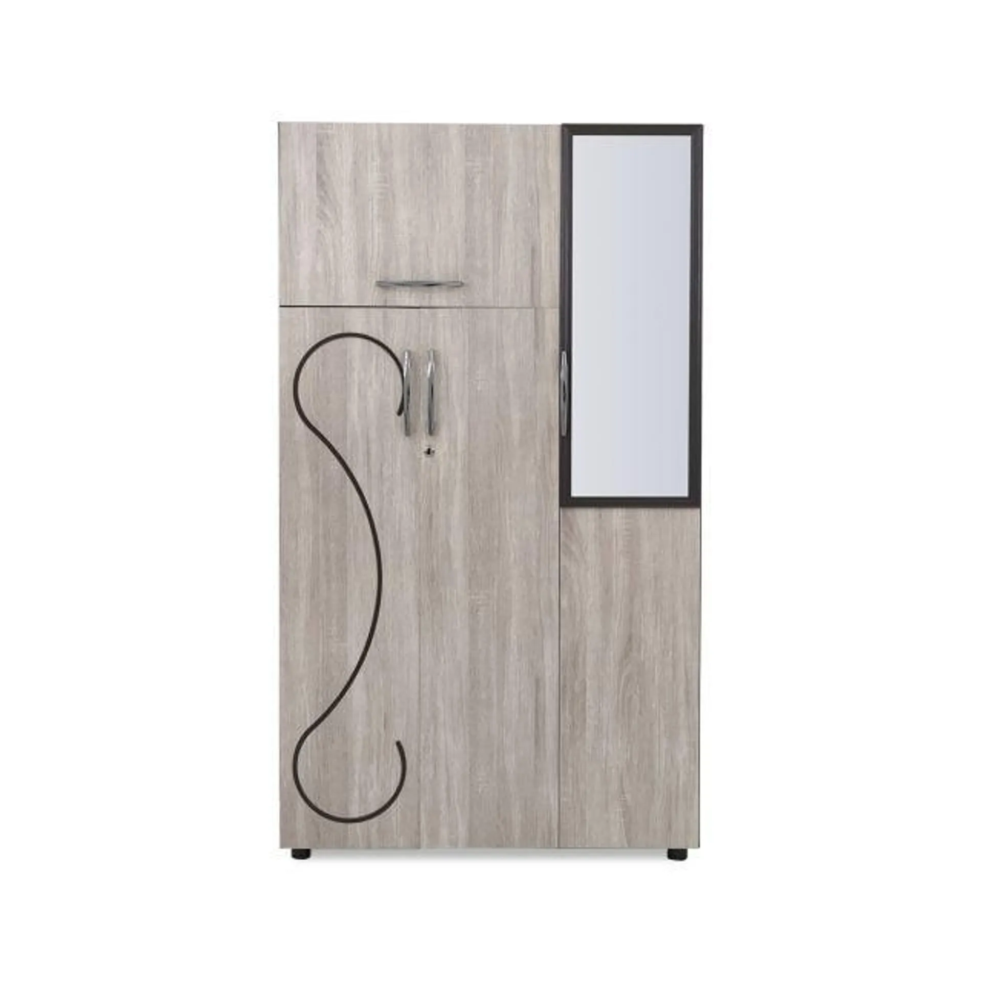 Modern 3 Door Wardrobe with Mirror