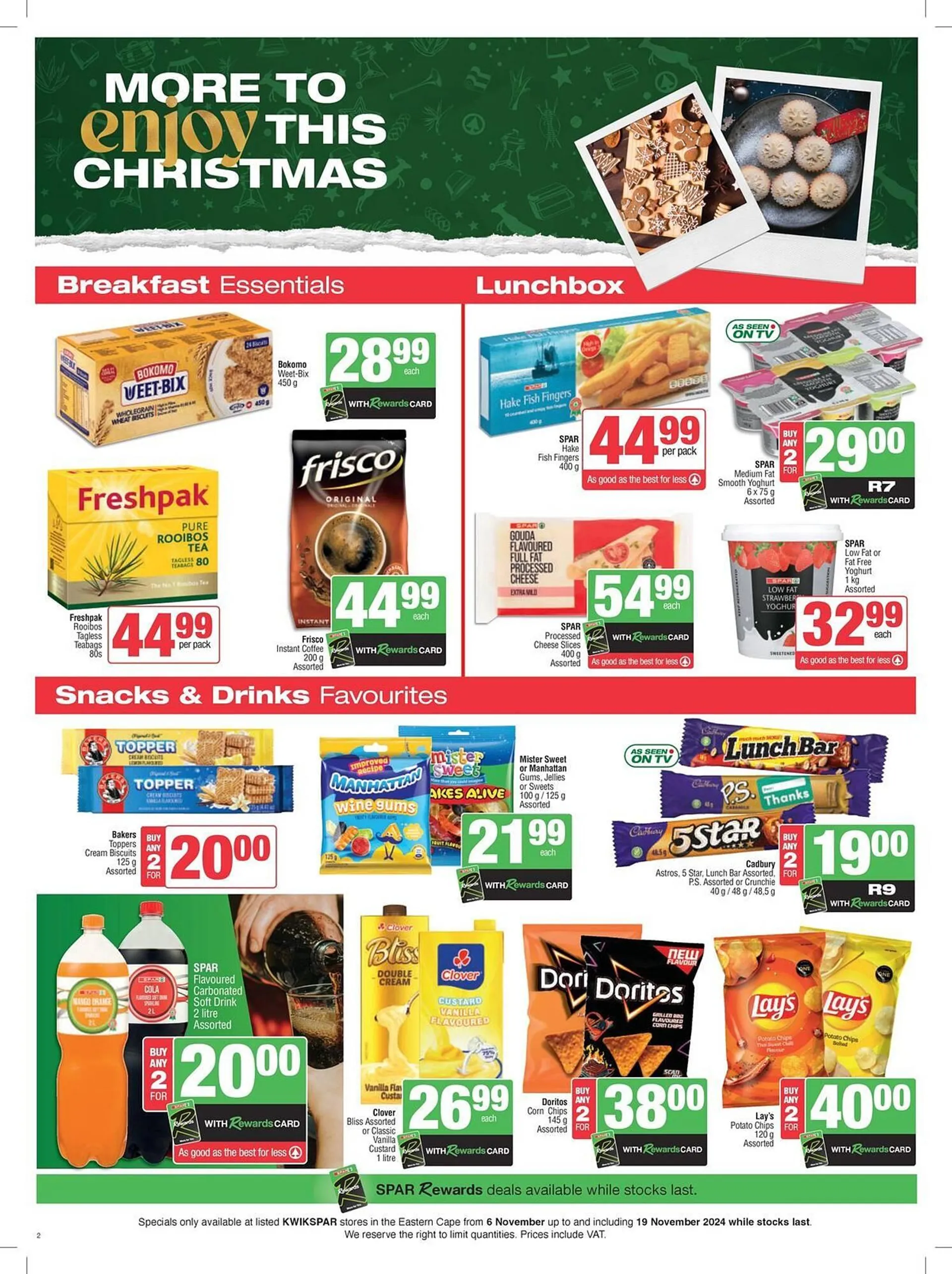 KwikSpar catalogue from 6 November to 19 November 2024 - Catalogue Page 2