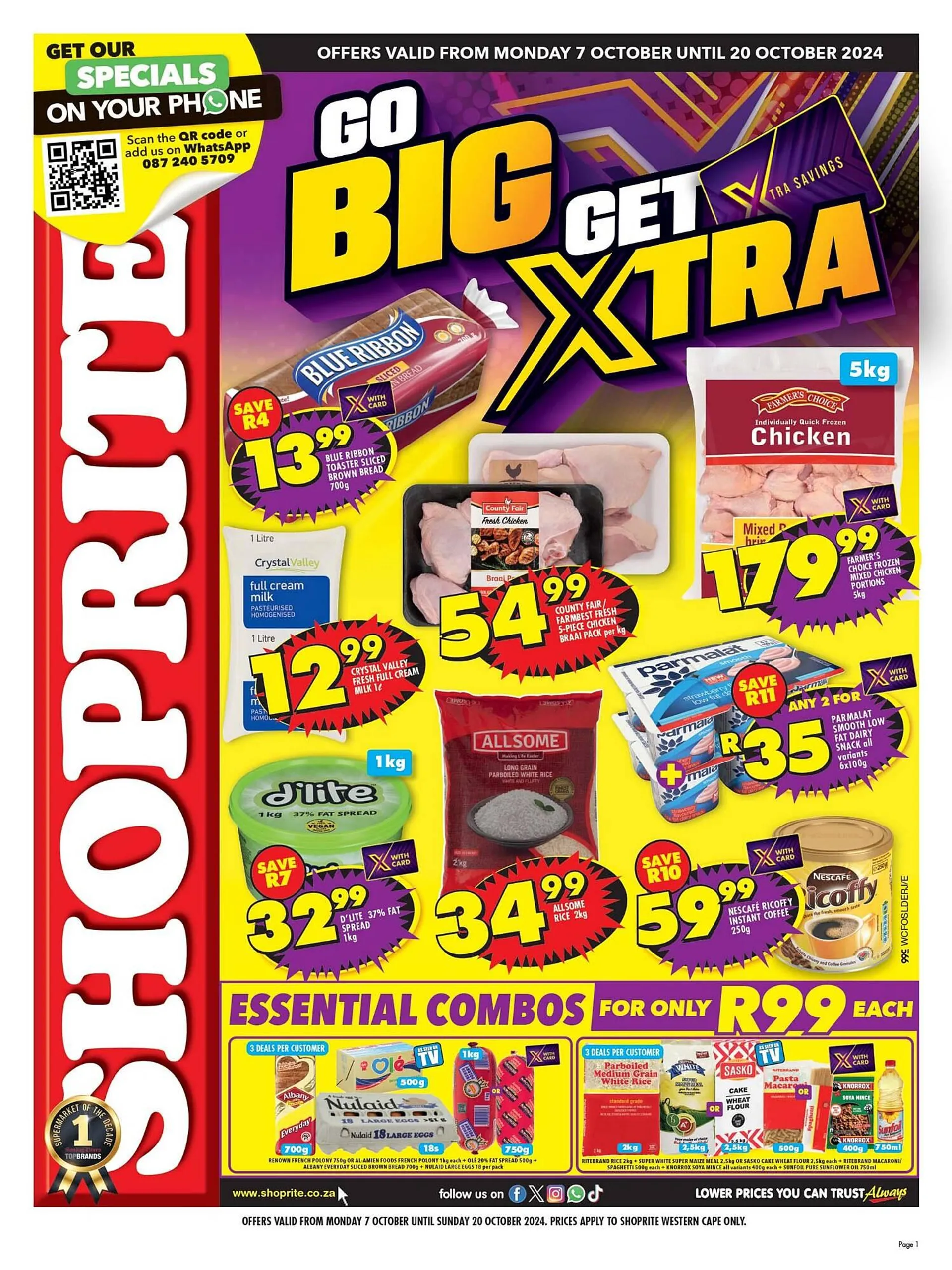 Shoprite catalogue from 7 October to 20 October 2024 - Catalogue Page 1