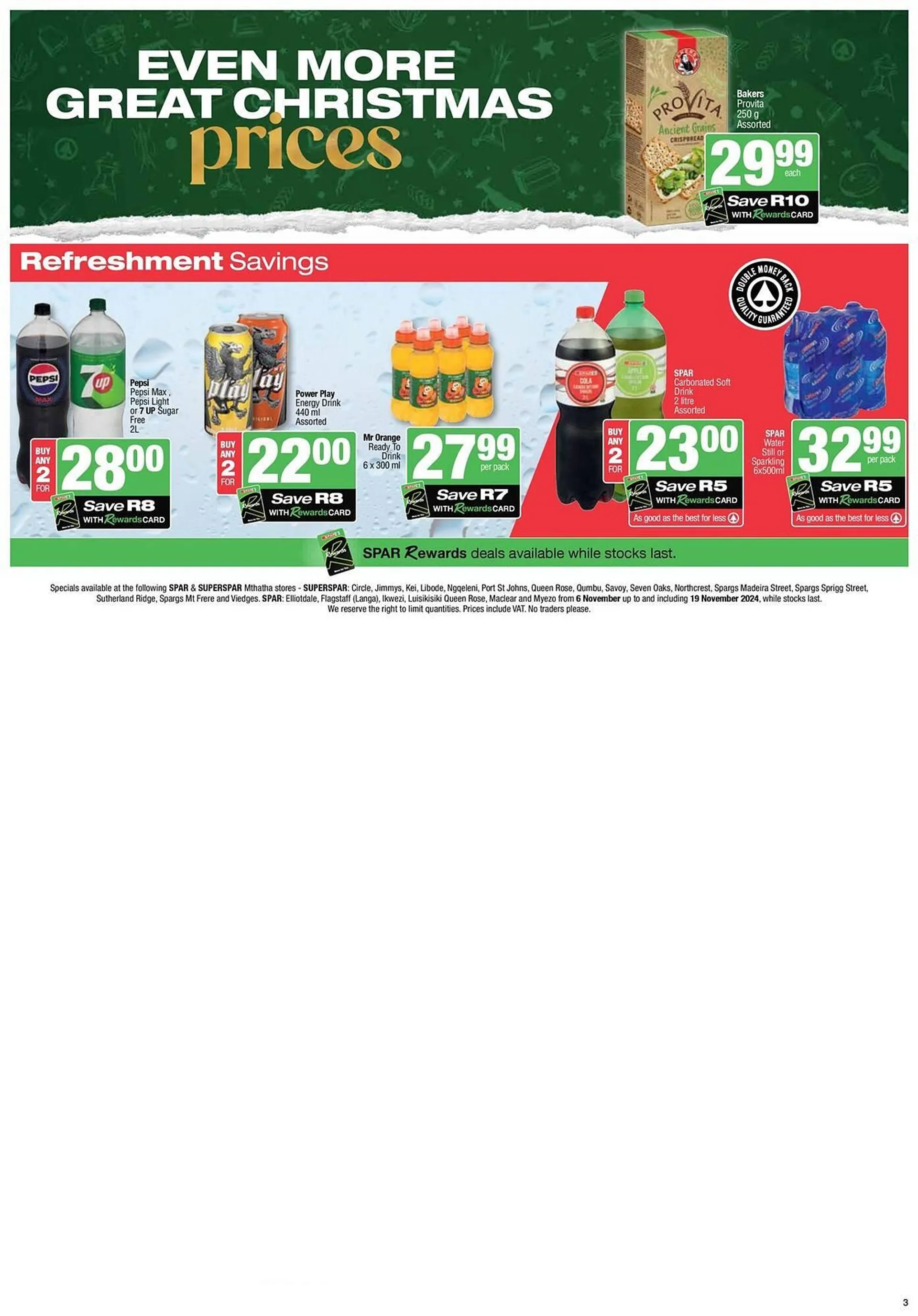 Spar catalogue from 6 November to 19 November 2024 - Catalogue Page 3