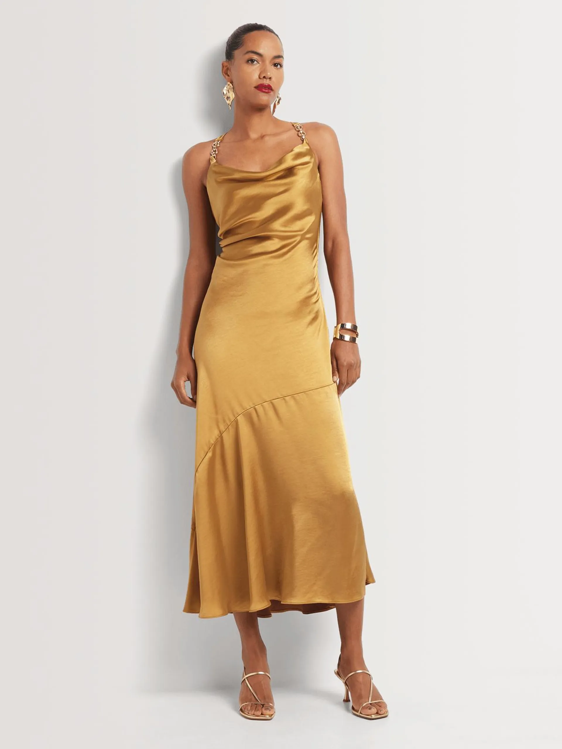 Luella Cowl Neck Slip Dress