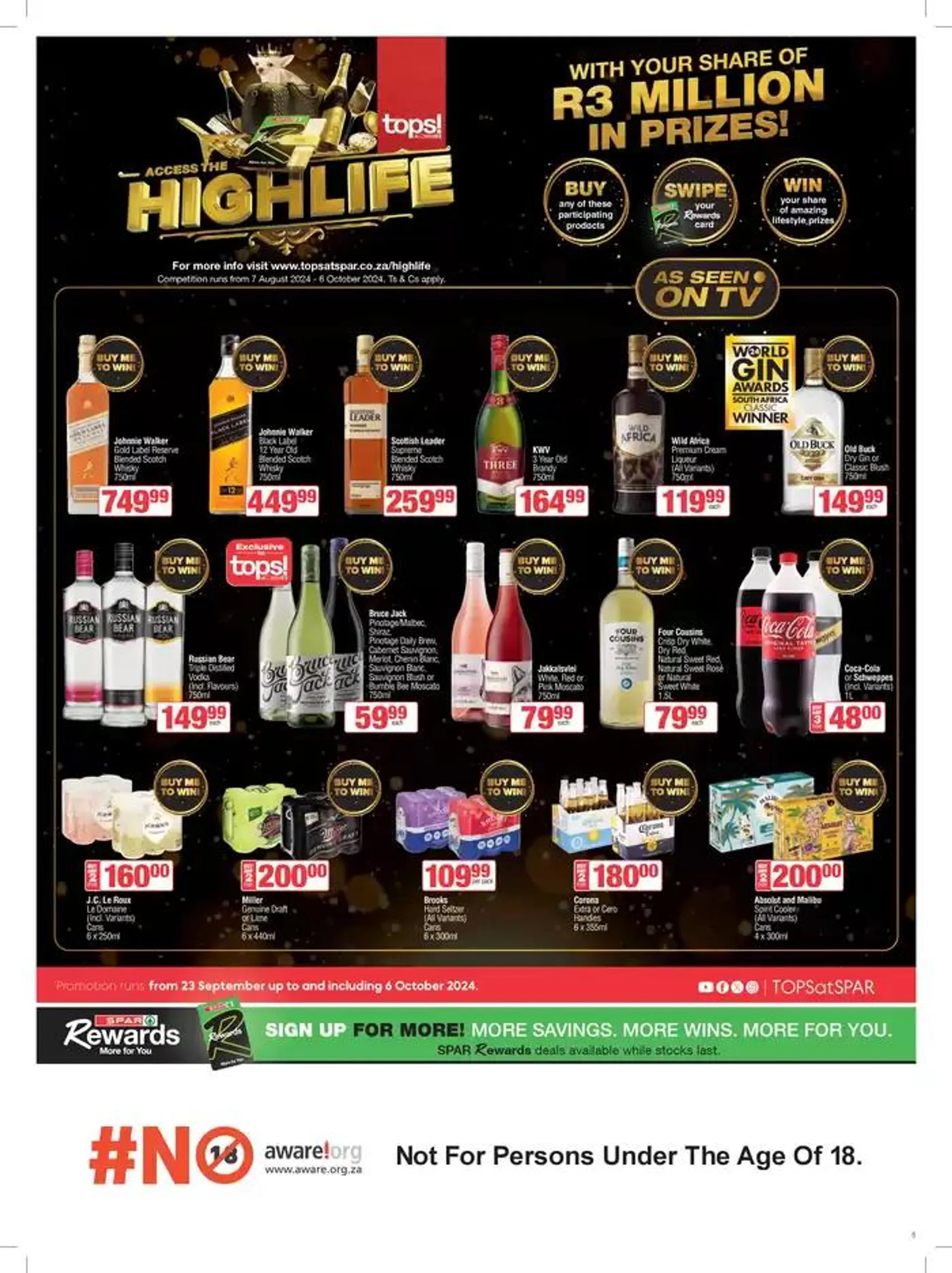 Specials KwikSpar from 23 September to 6 October 2024 - Catalogue Page 5