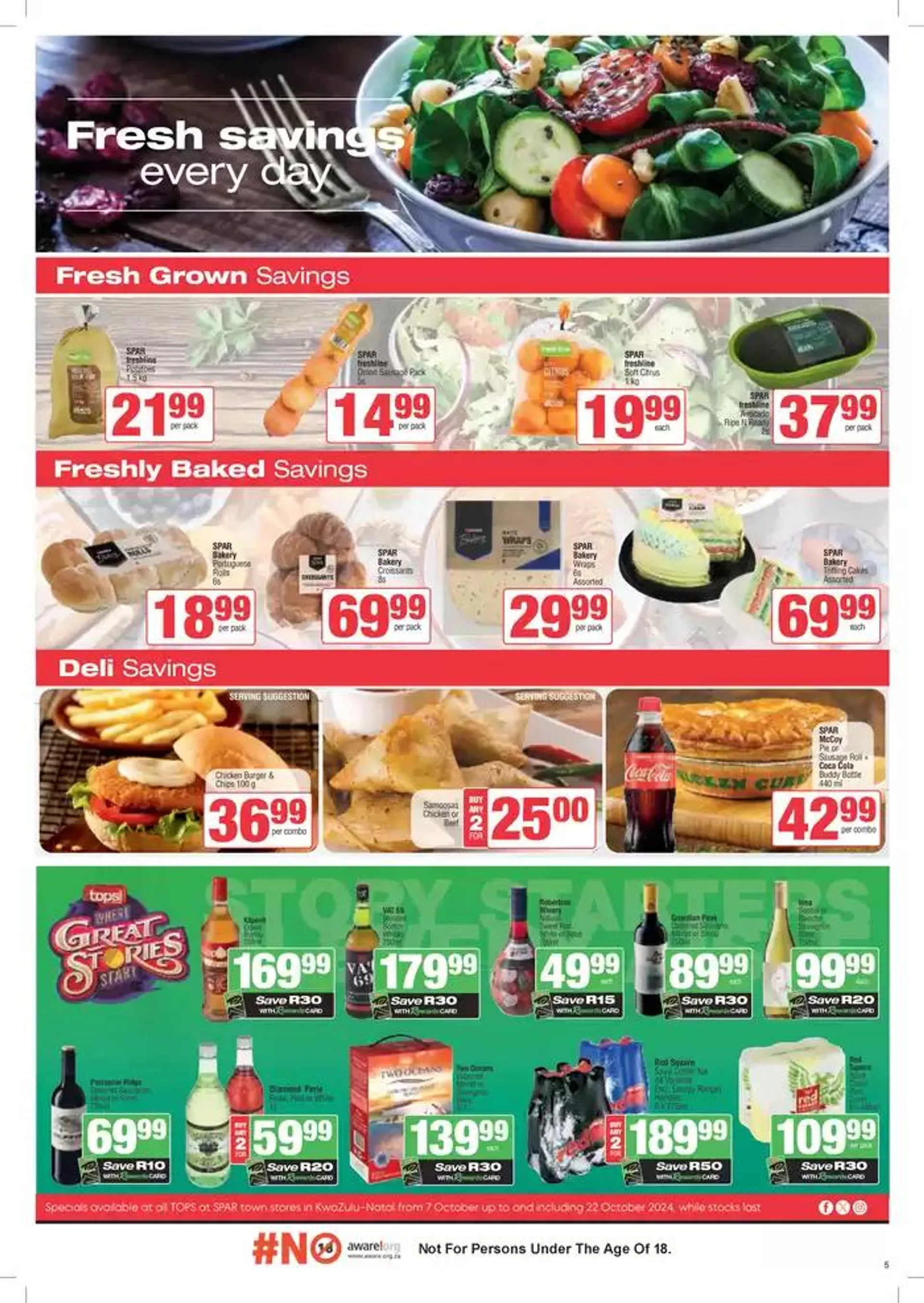 Specials Spar from 7 October to 22 October 2024 - Catalogue Page 5