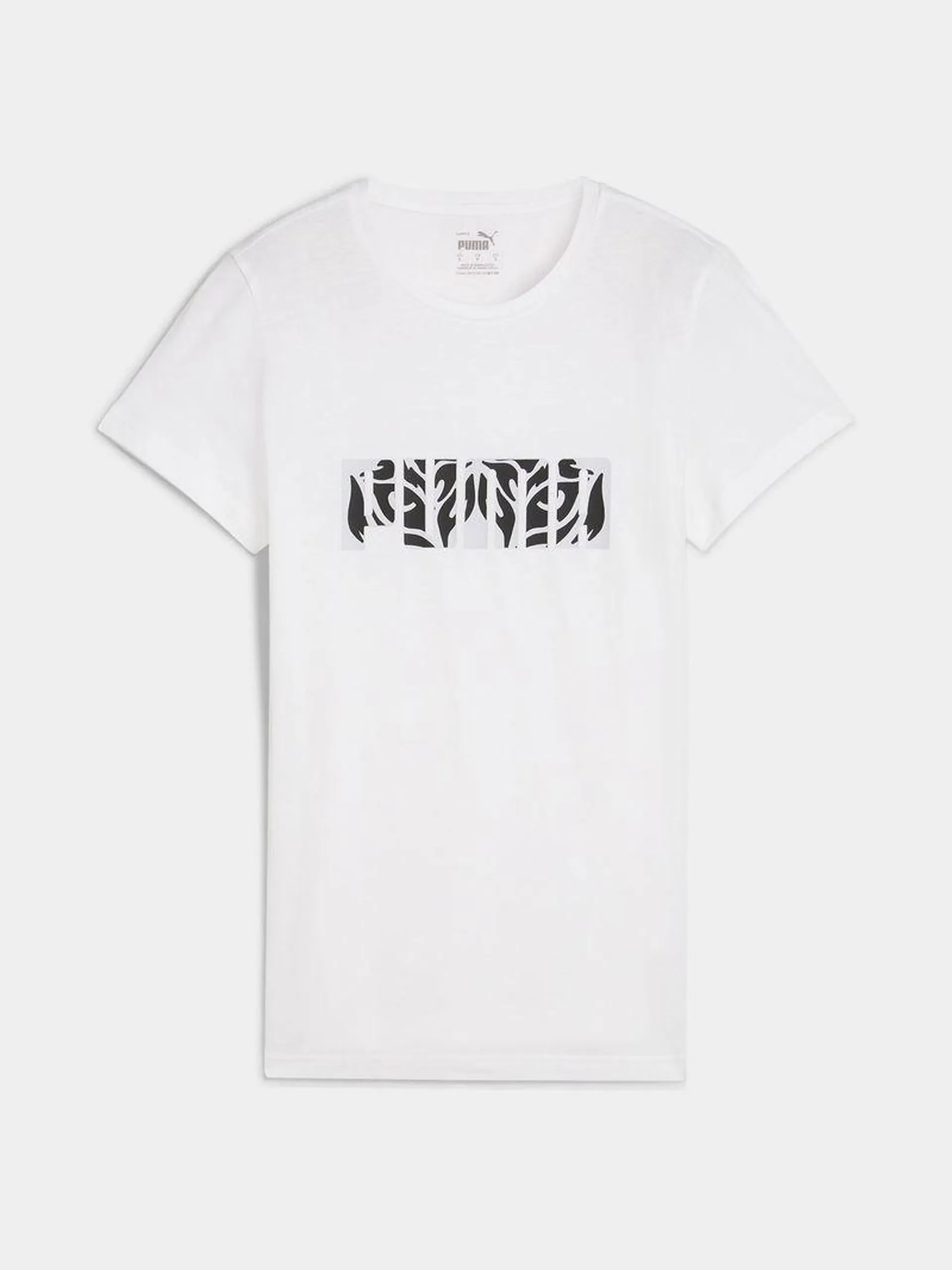 Womens Puma Feline Graphic White Tee