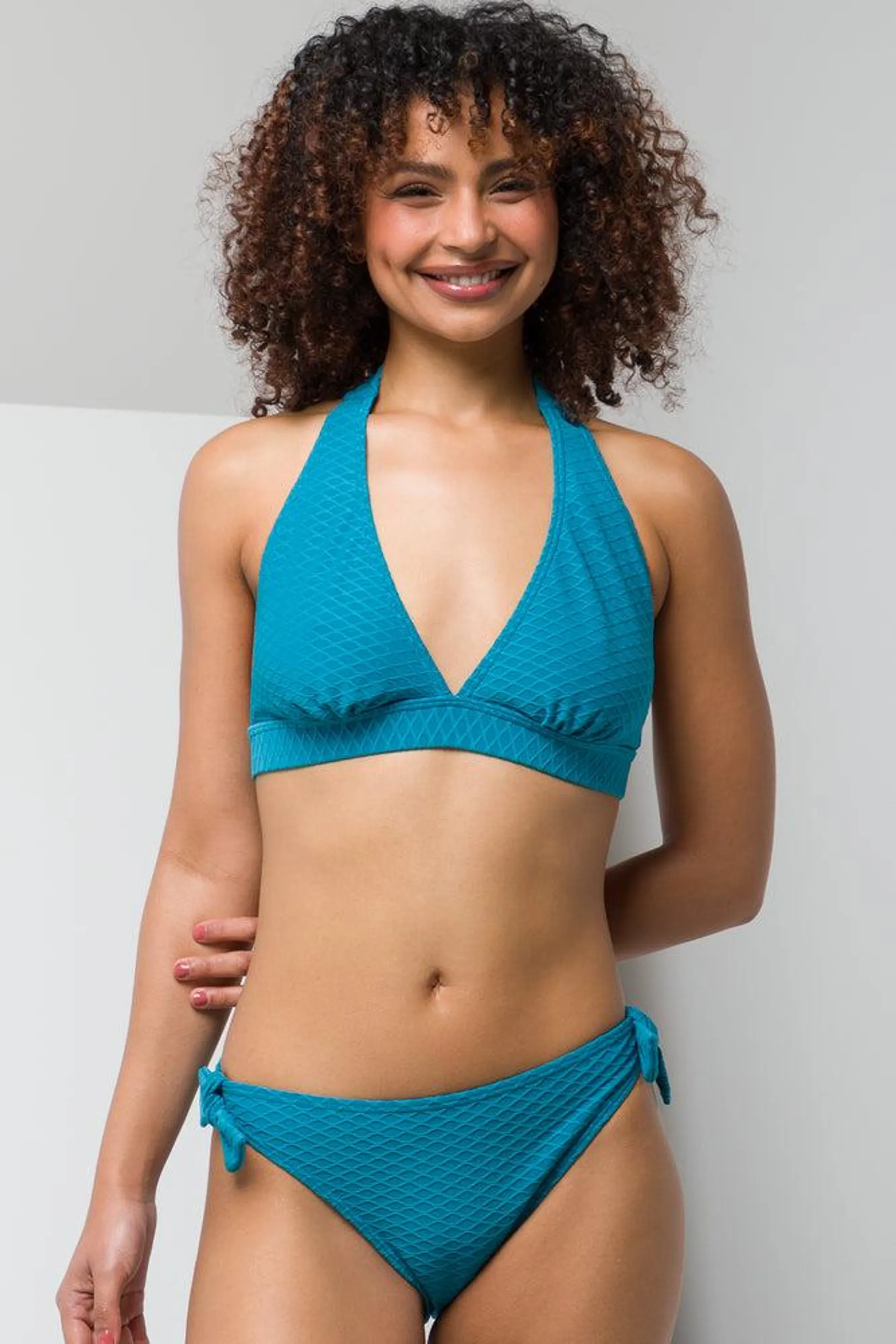 Bikini Bottom With Tie Teal