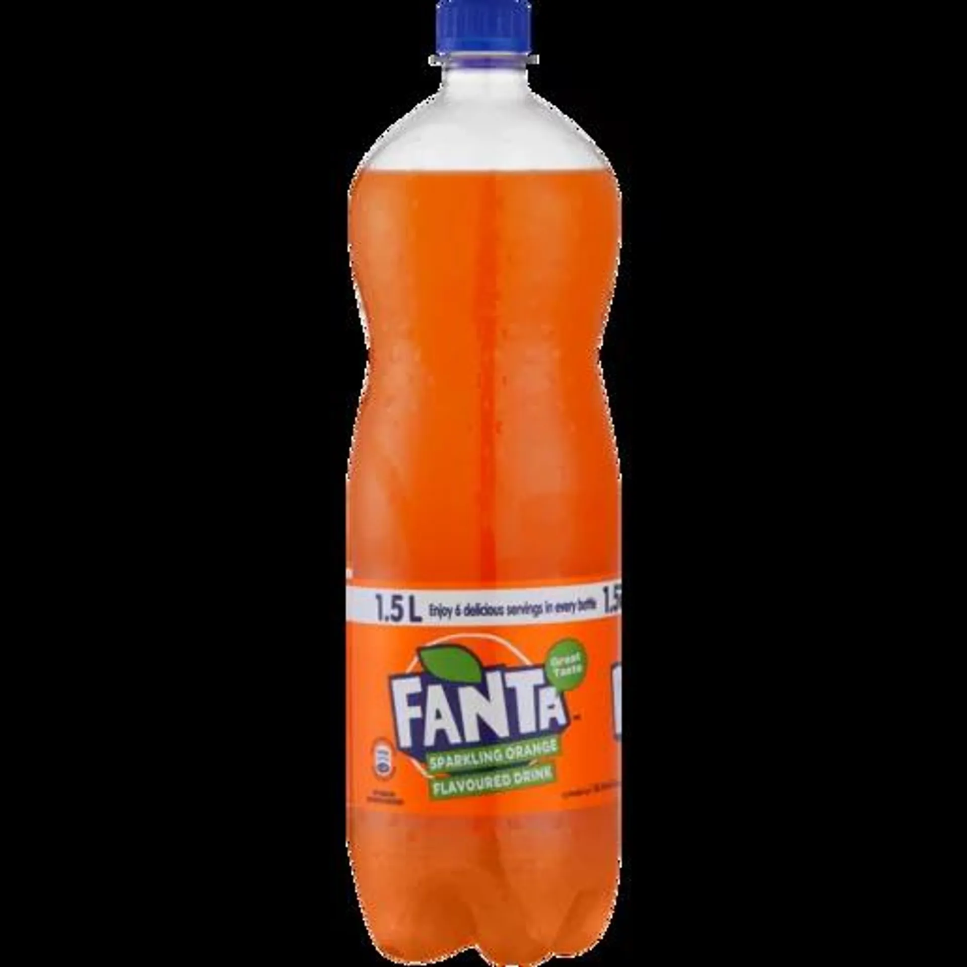 Fanta Sparkling Orange Flavoured Soft Drink Bottle 1.5L