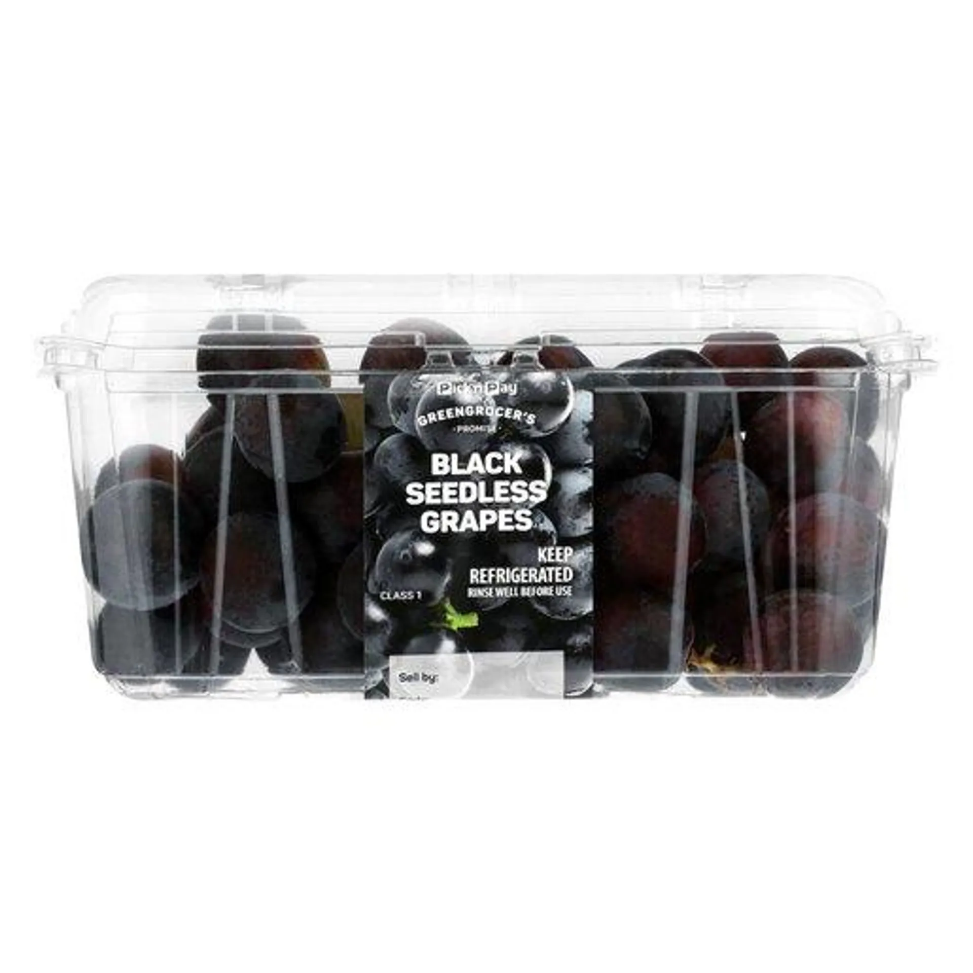 PnP Seedless Black Grapes 500g