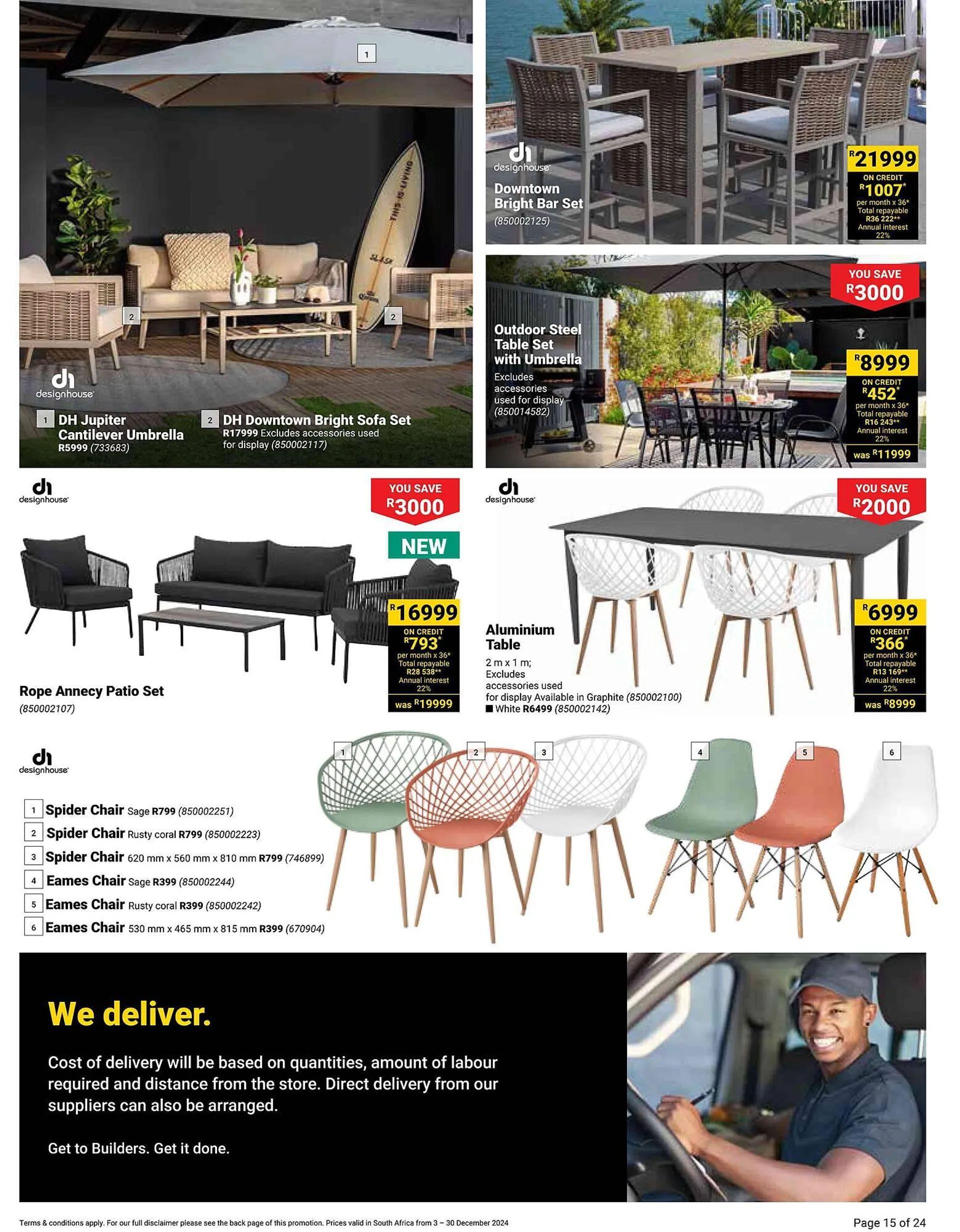 Builders Warehouse catalogue from 3 December to 30 December 2024 - Catalogue Page 15