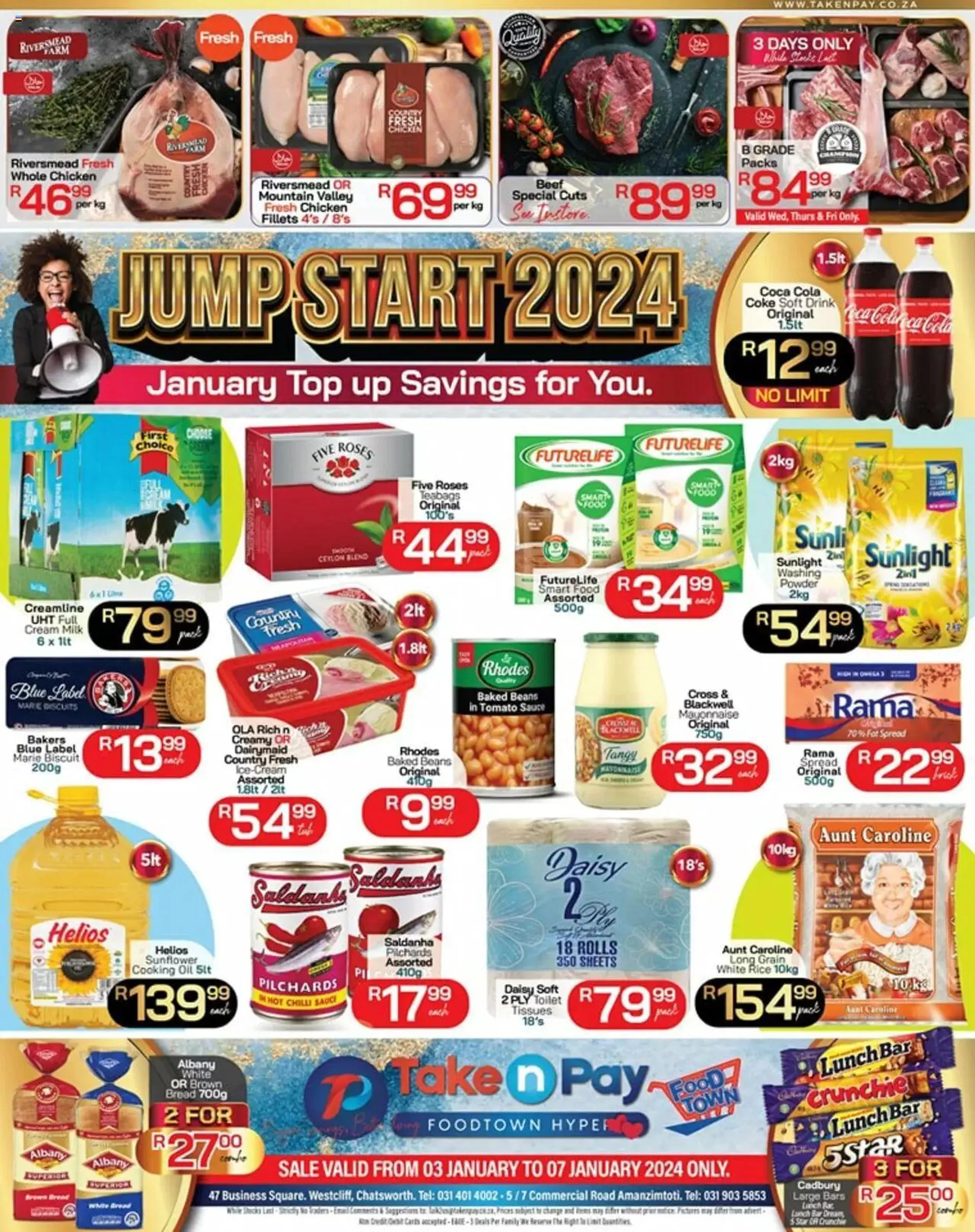 Take n Pay Specials from 3 January to 7 January 2024 - Catalogue Page 1