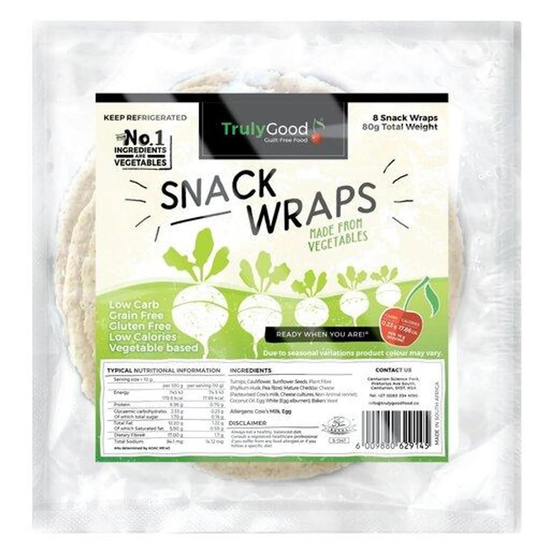 Truly Good Snack Wraps 8 Pack