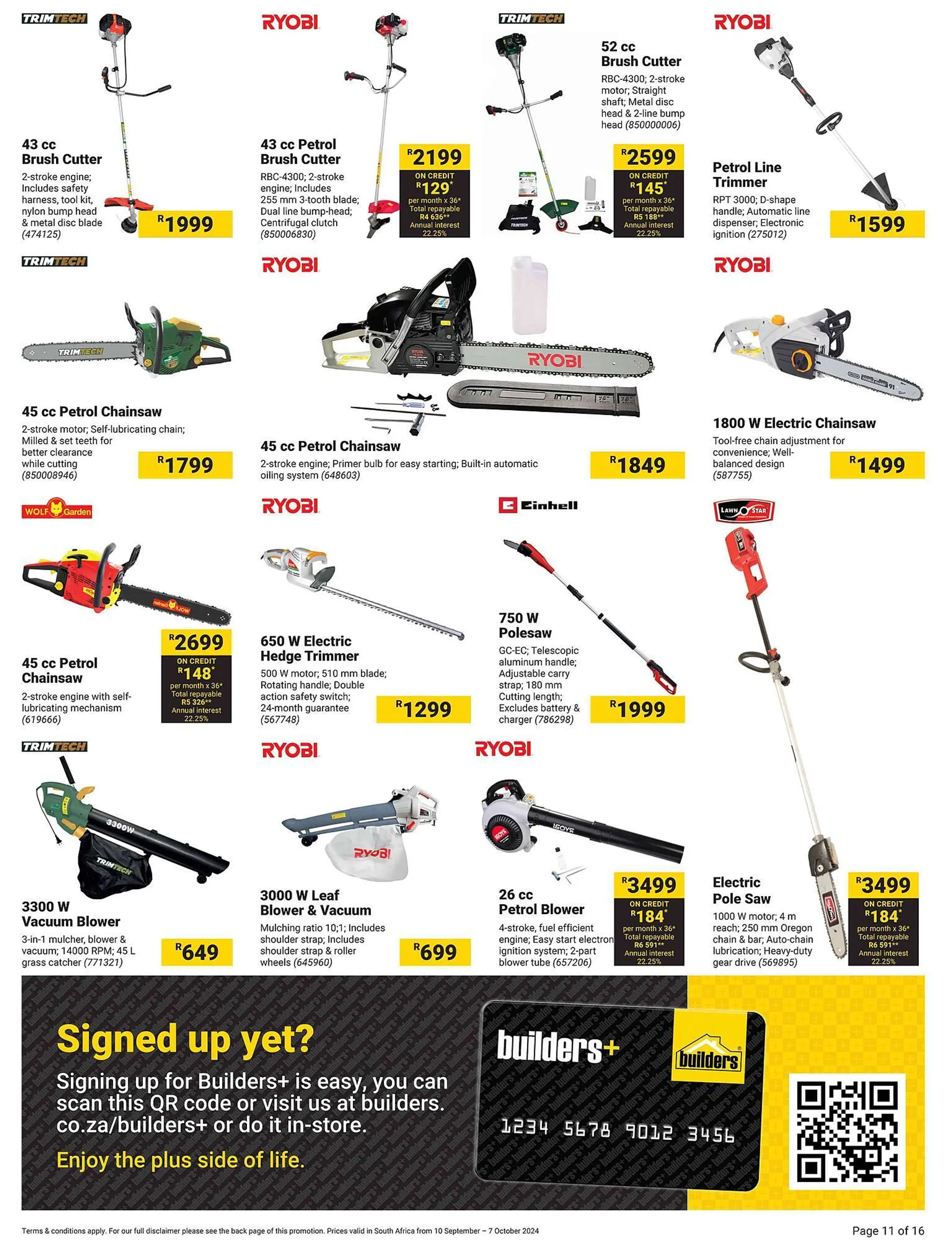 Builders Warehouse catalogue from 10 September to 7 October 2024 - Catalogue Page 11