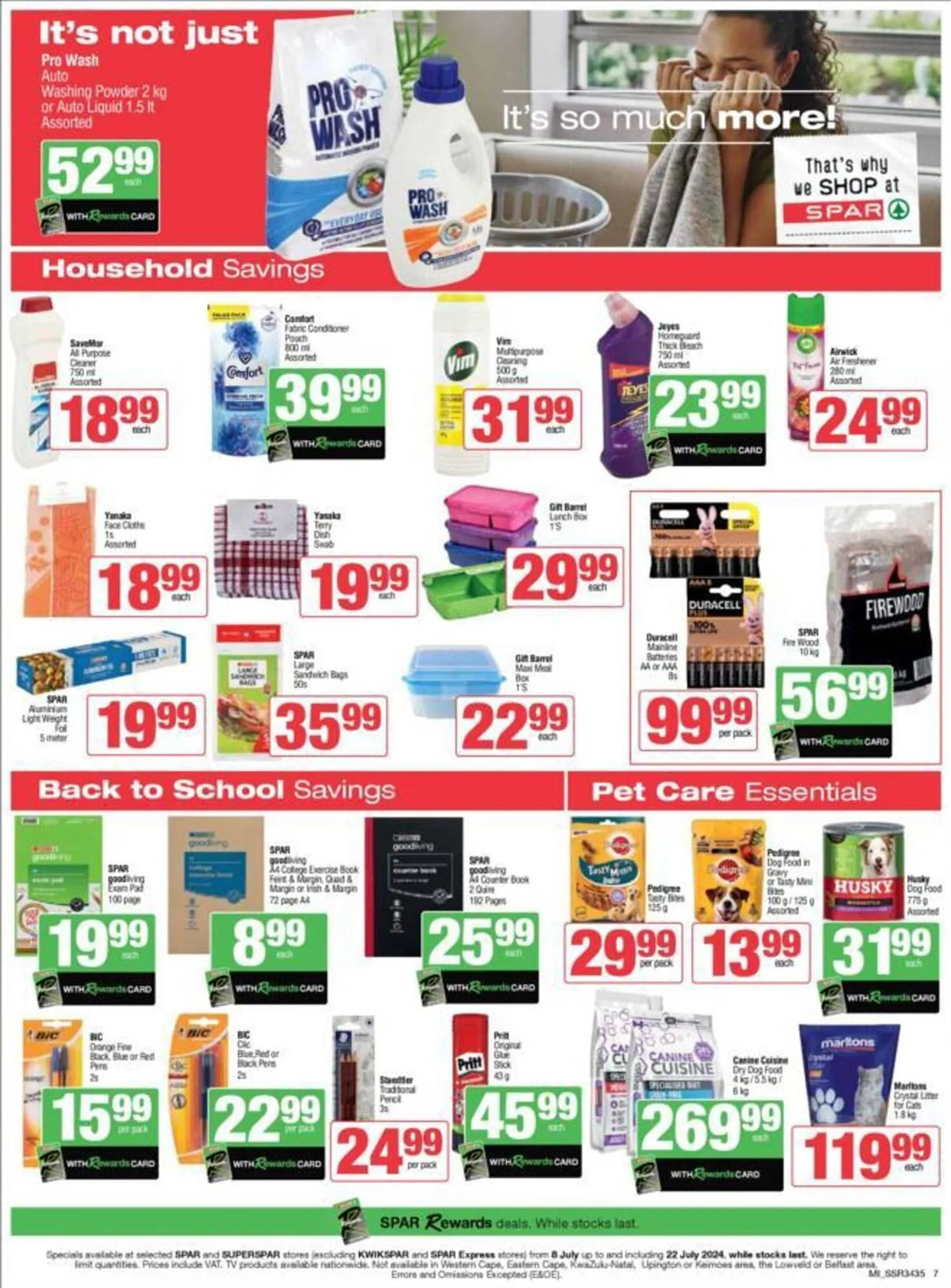 Spar catalogue from 8 July to 22 July 2024 - Catalogue Page 7