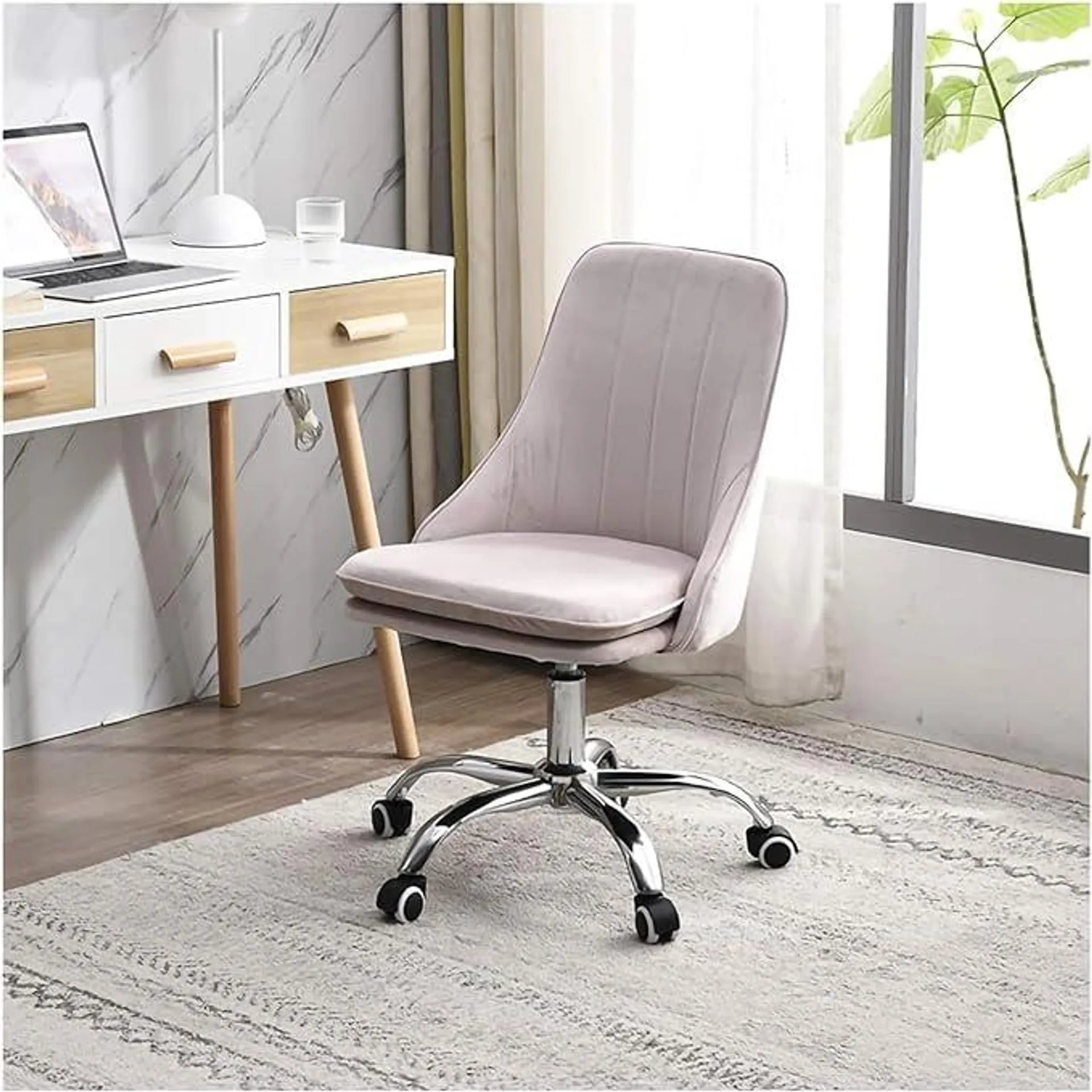 Kendall Office Chair-Light Grey-Fine Living