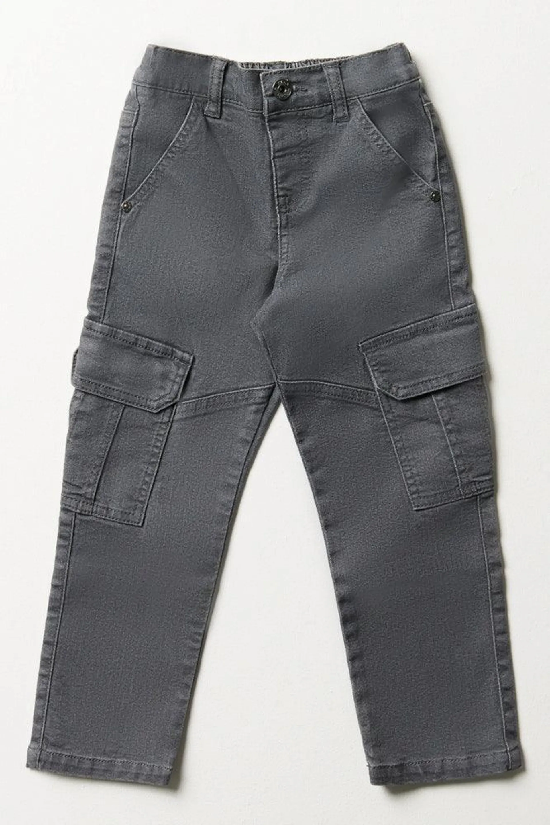 Slim Fit Cargo Pants Grey