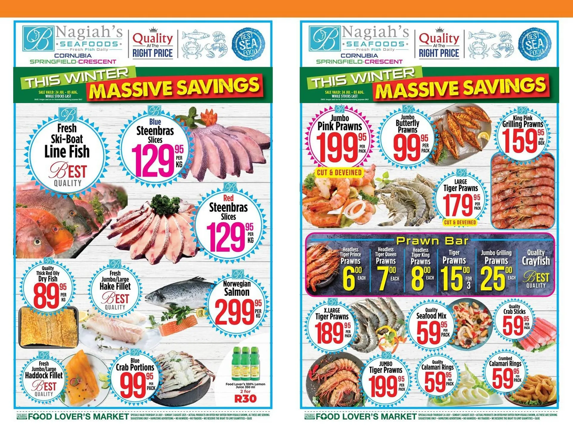 Food Lover's Market catalogue from 24 July to 3 August 2025 - Catalogue Page 1