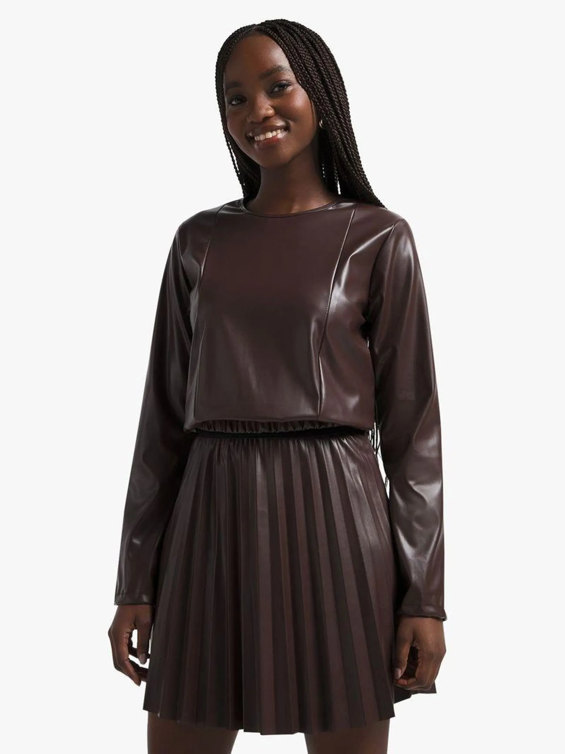 Jet Women's Dark Brown Flippy Skirt
