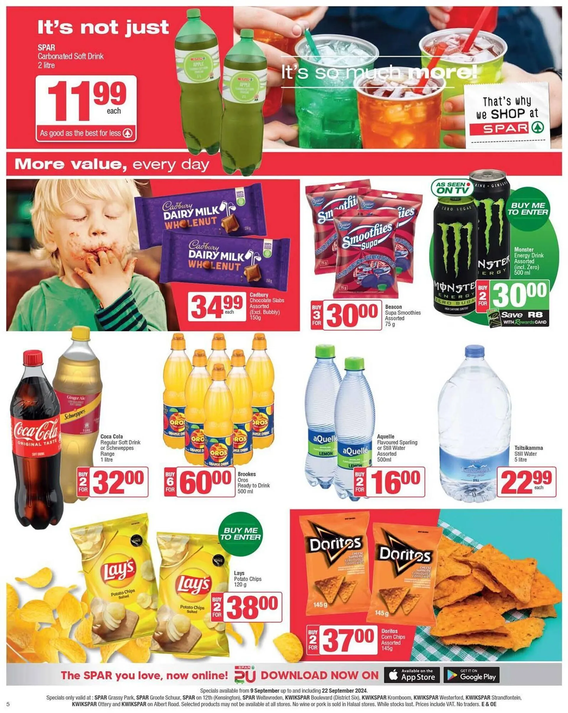 Spar catalogue from 9 September to 22 September 2024 - Catalogue Page 5