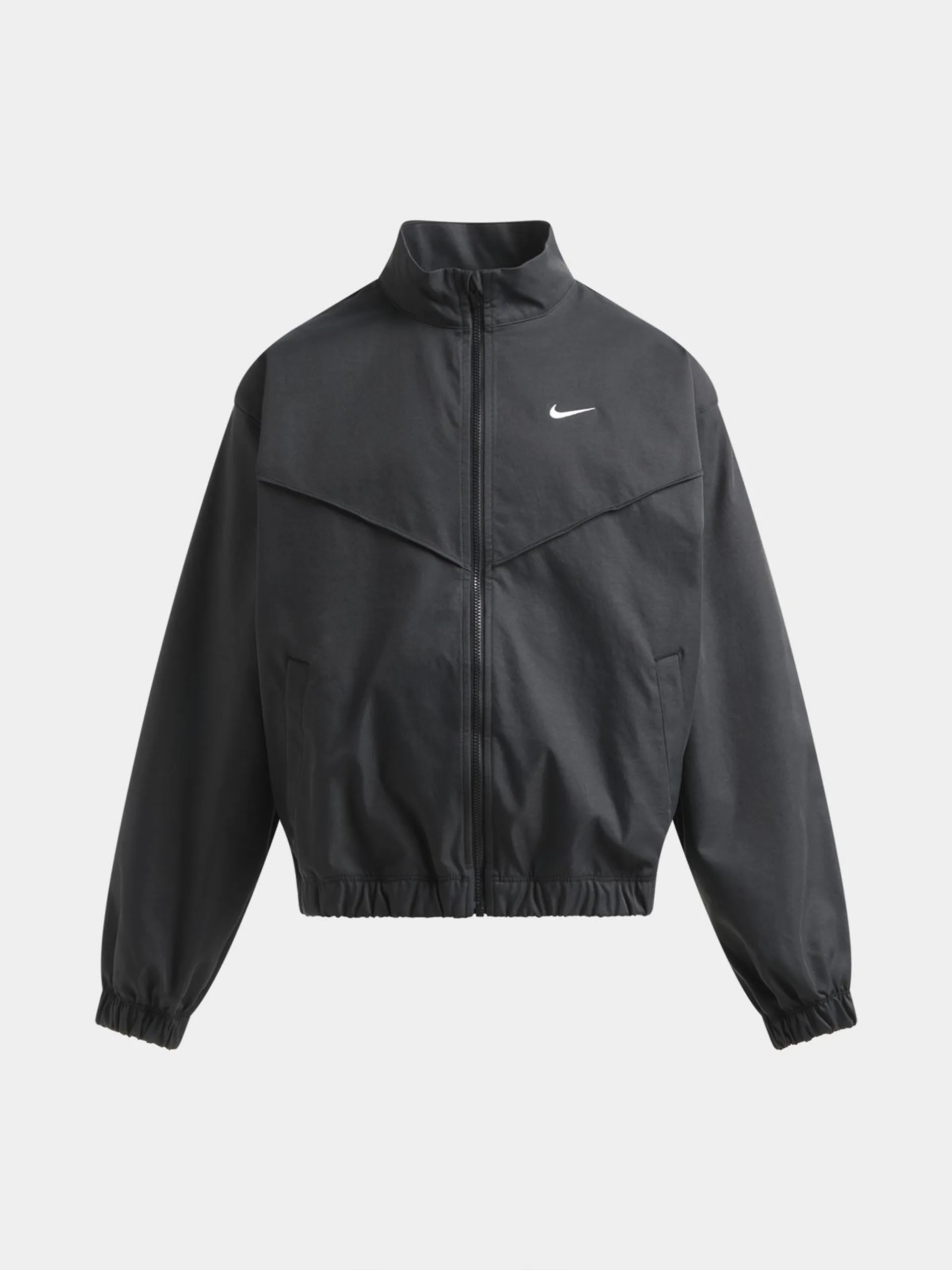 Nike Girls Youth Sportswear Lightweight Oversized Black Jacket