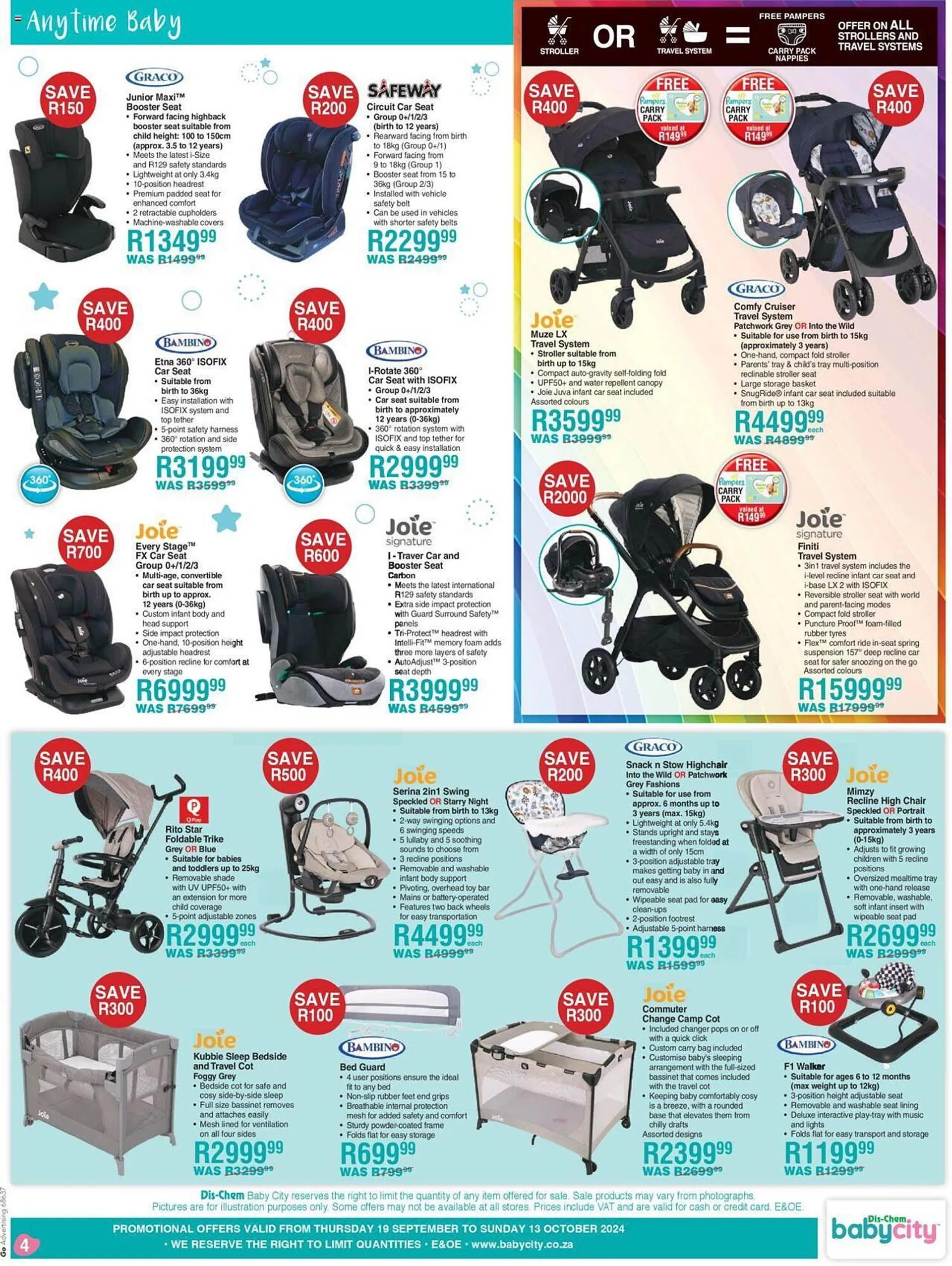 Baby City catalogue from 19 September to 13 October 2024 - Catalogue Page 4