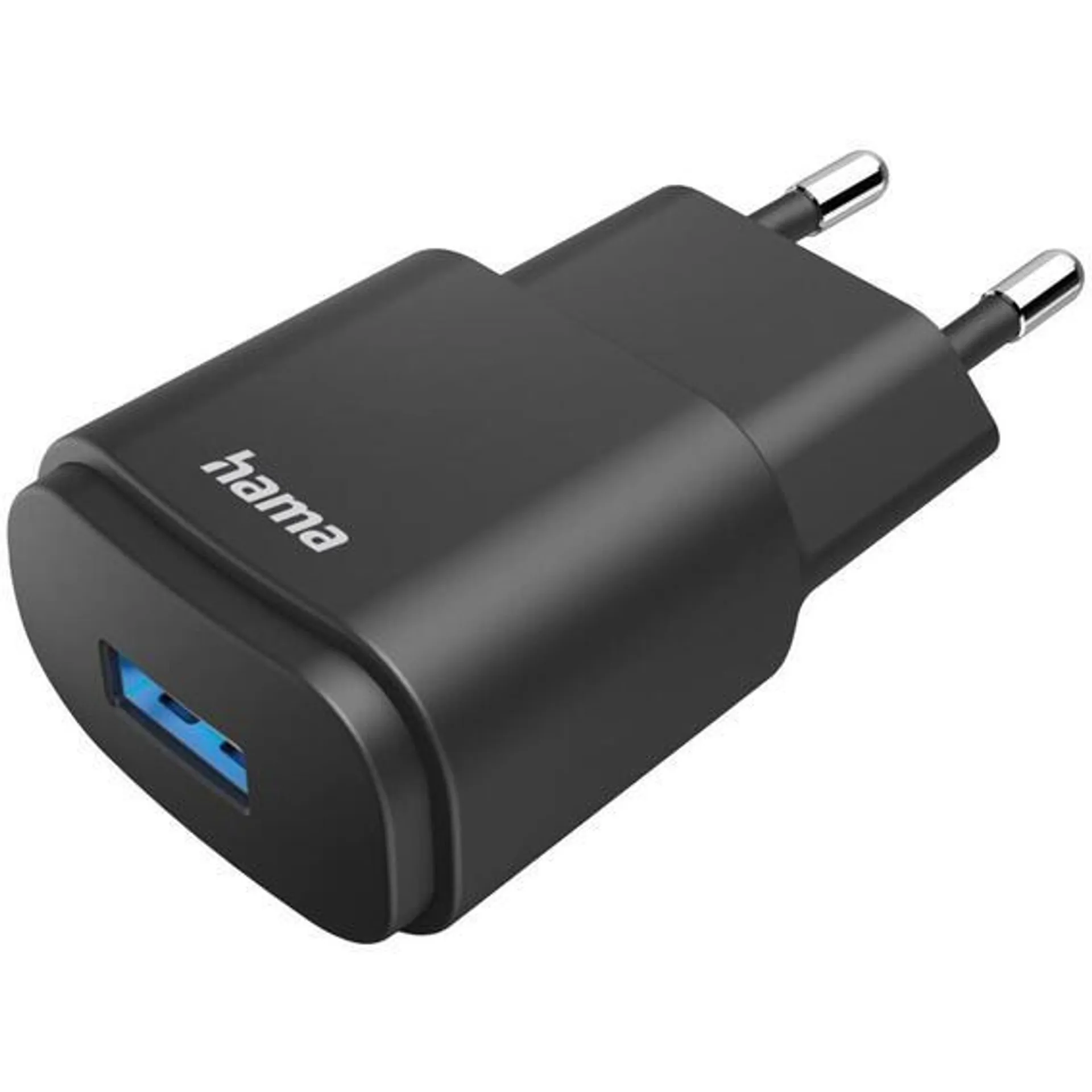 HAMA USB-A SOCKET 6W CHARGER BLACK