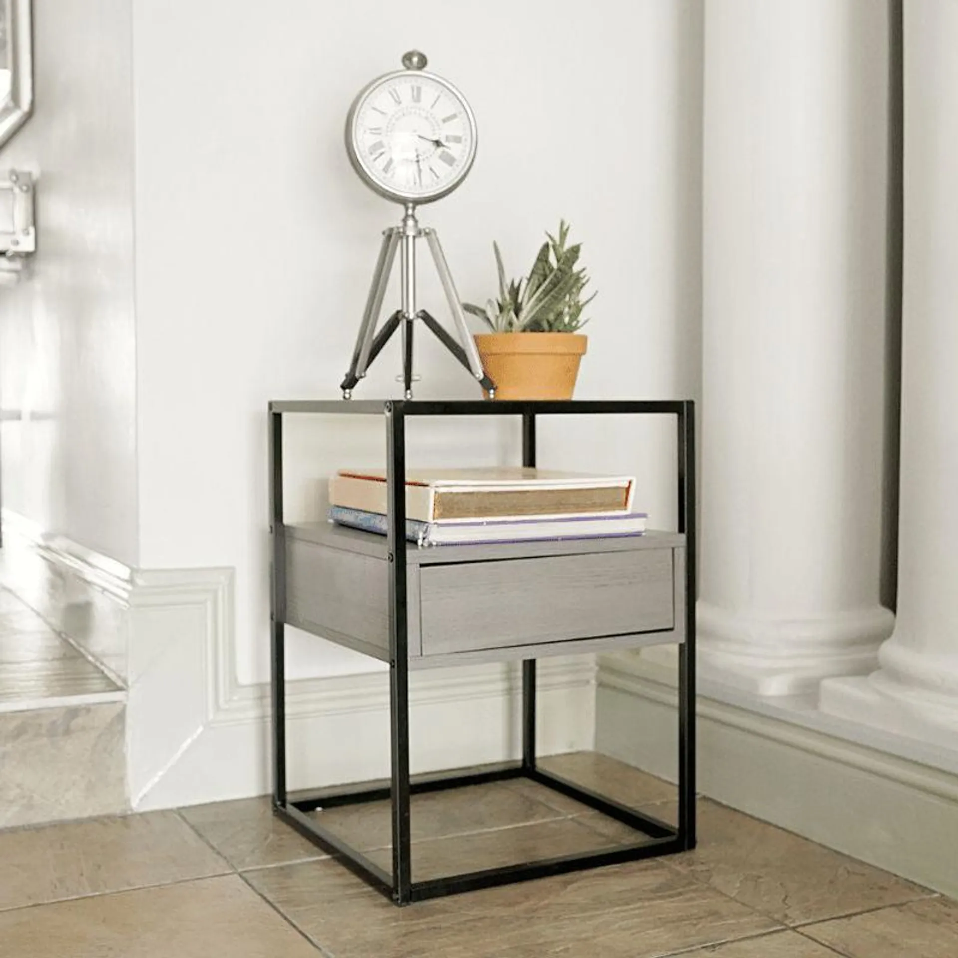 Fine Living Athens Side Table - Grey