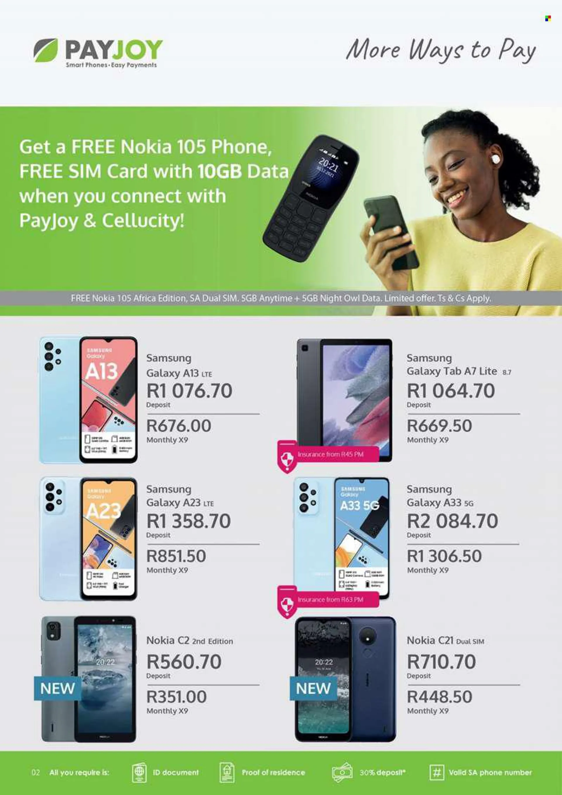 Cellucity catalogue  - 07/07/2022 - 04/08/2022 - Sales products - Samsung Galaxy, Samsung Galaxy Tab, Samsung, Nokia, SIM card. Page 2.