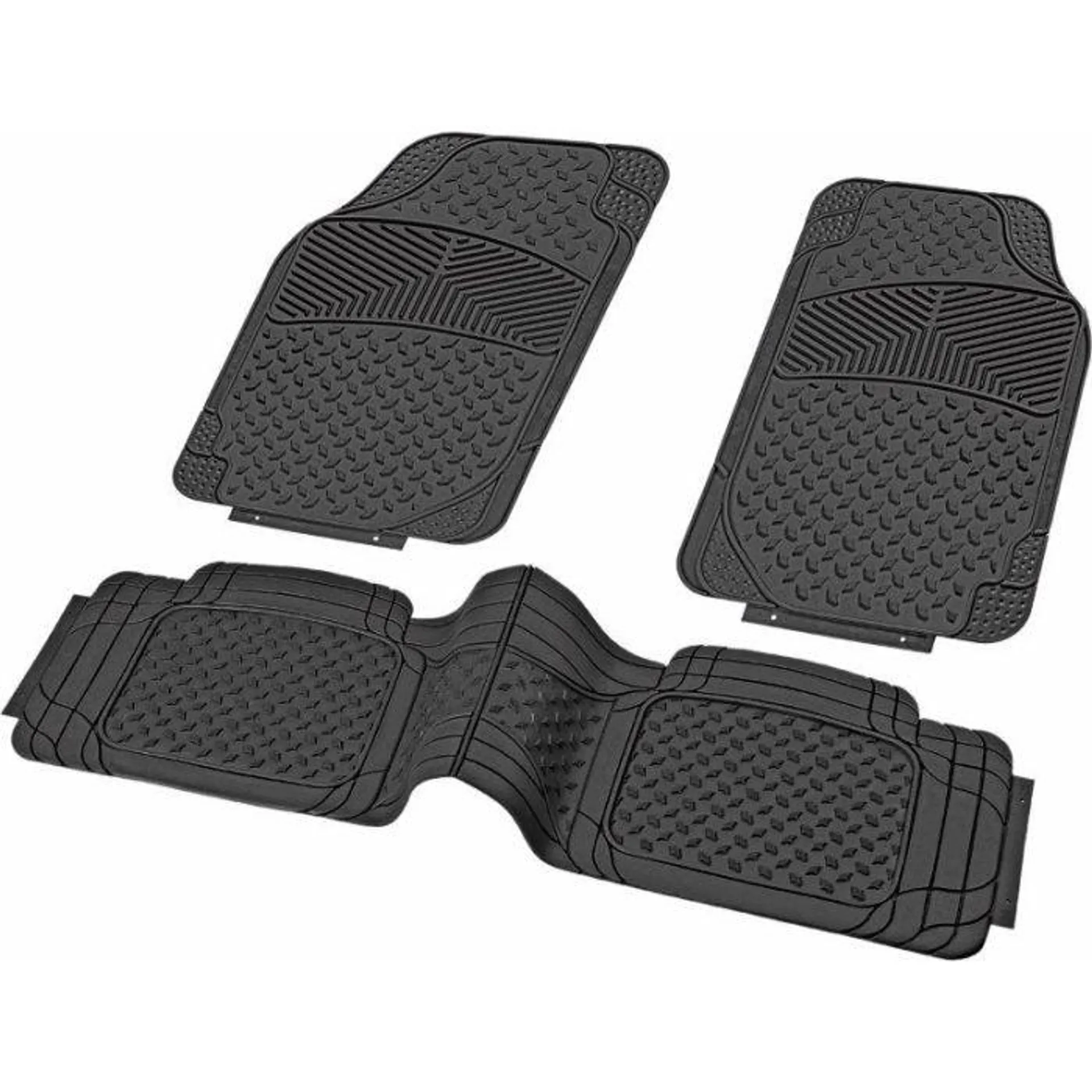 Autogear 3 Piece Custom Cut To Fit Rubber Mat Set Front & Rear