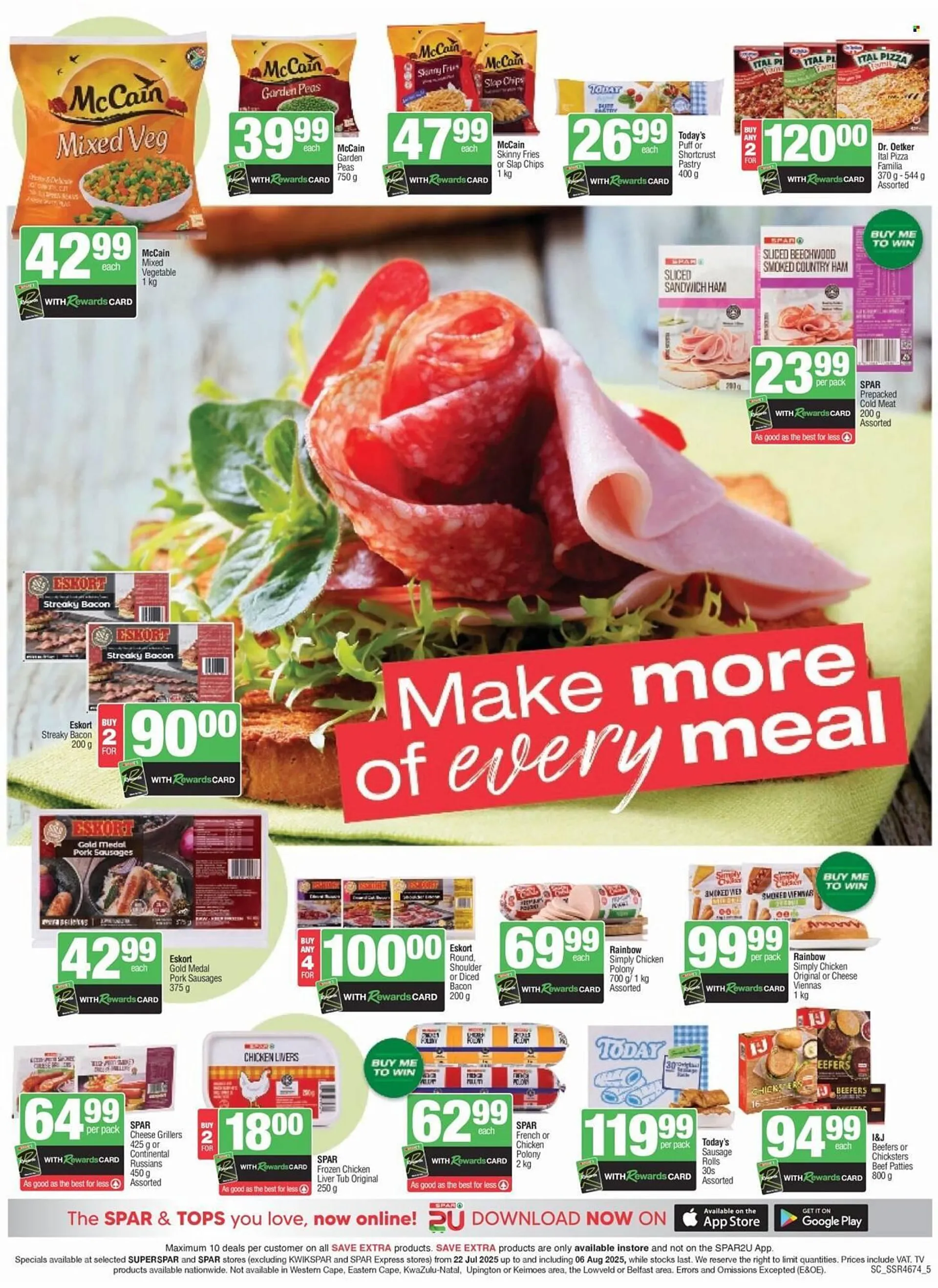 Spar catalogue from 22 July to 6 August 2025 - Catalogue Page 1