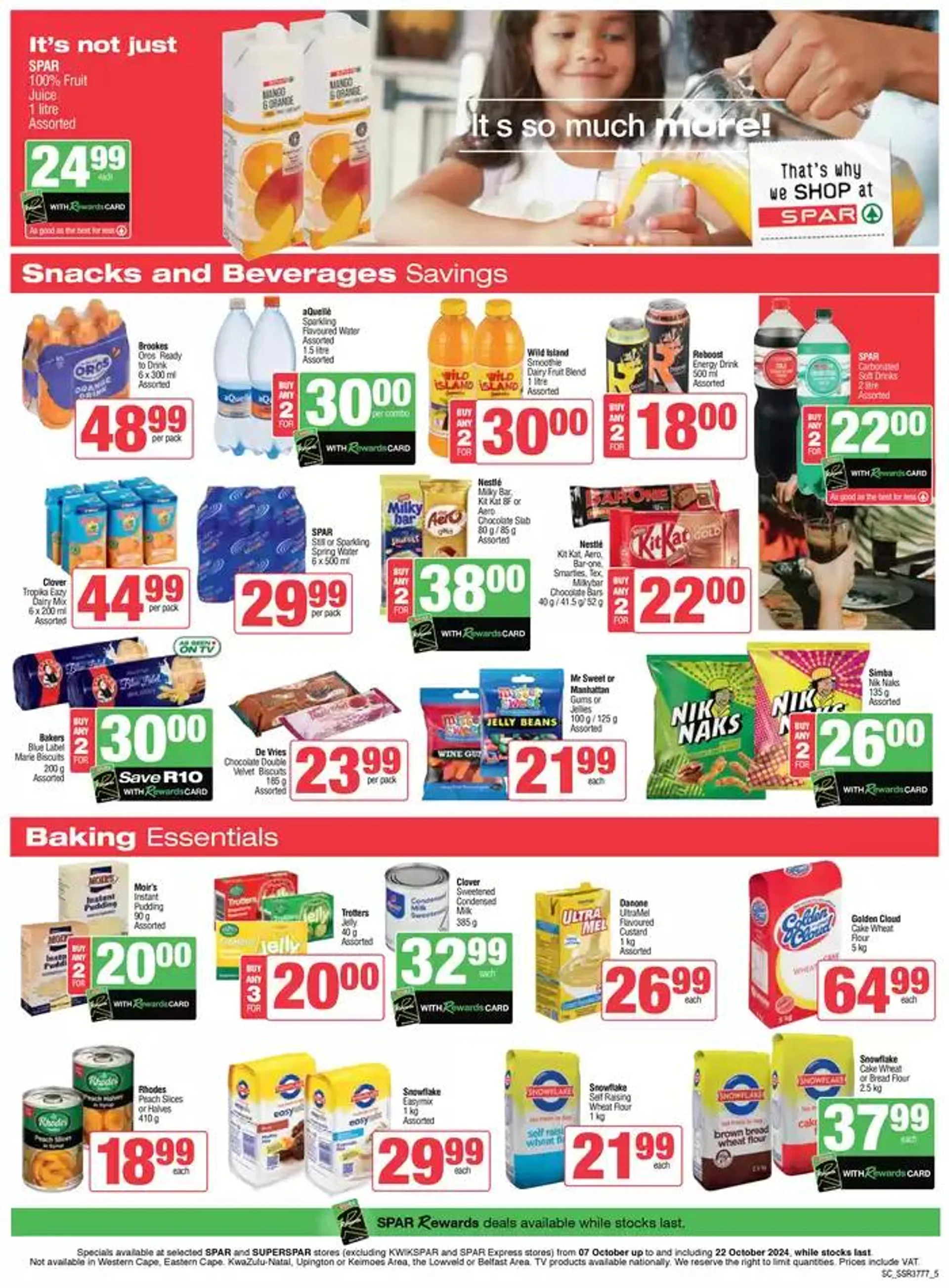 Specials Spar from 7 October to 22 October 2024 - Catalogue Page 5