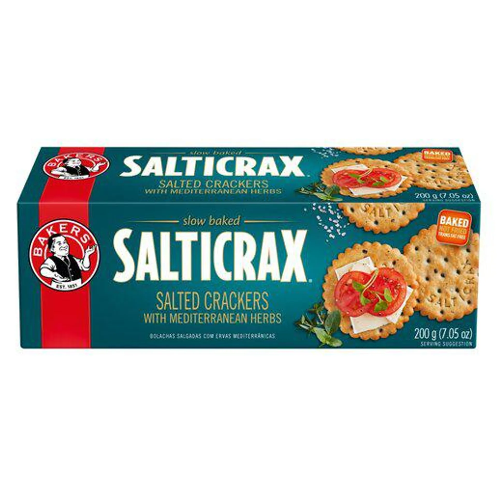 Bakers Salticrax Crackers with Mediterranean Herbs 200g