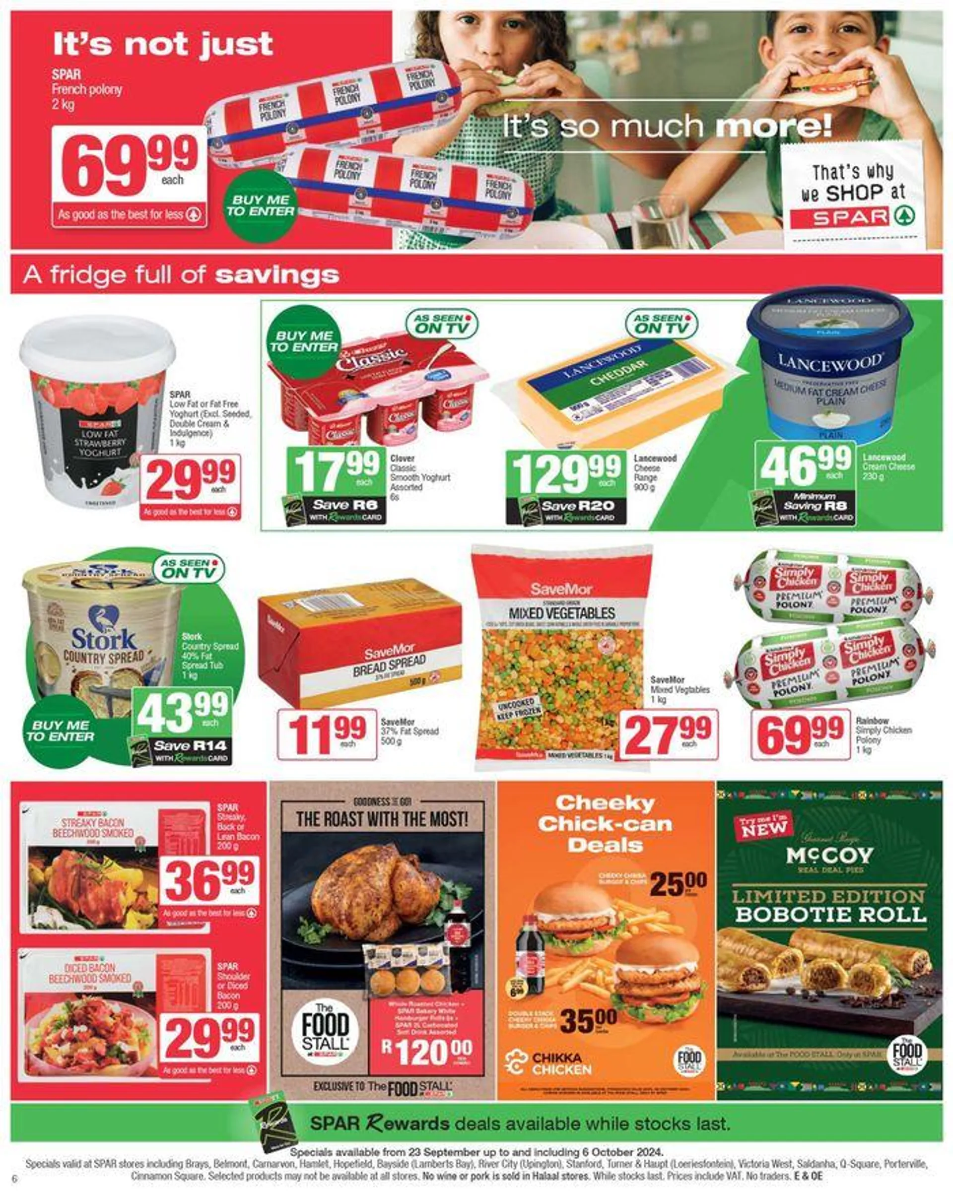 Specials Spar from 23 September to 6 October 2024 - Catalogue Page 6